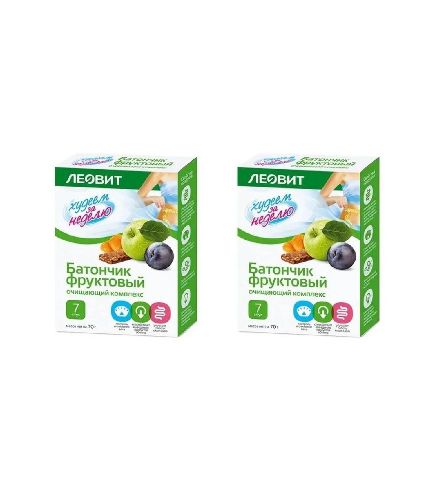 LEOVIT Losing weight in a week Baton fruit peeles of compl n 2 pcs