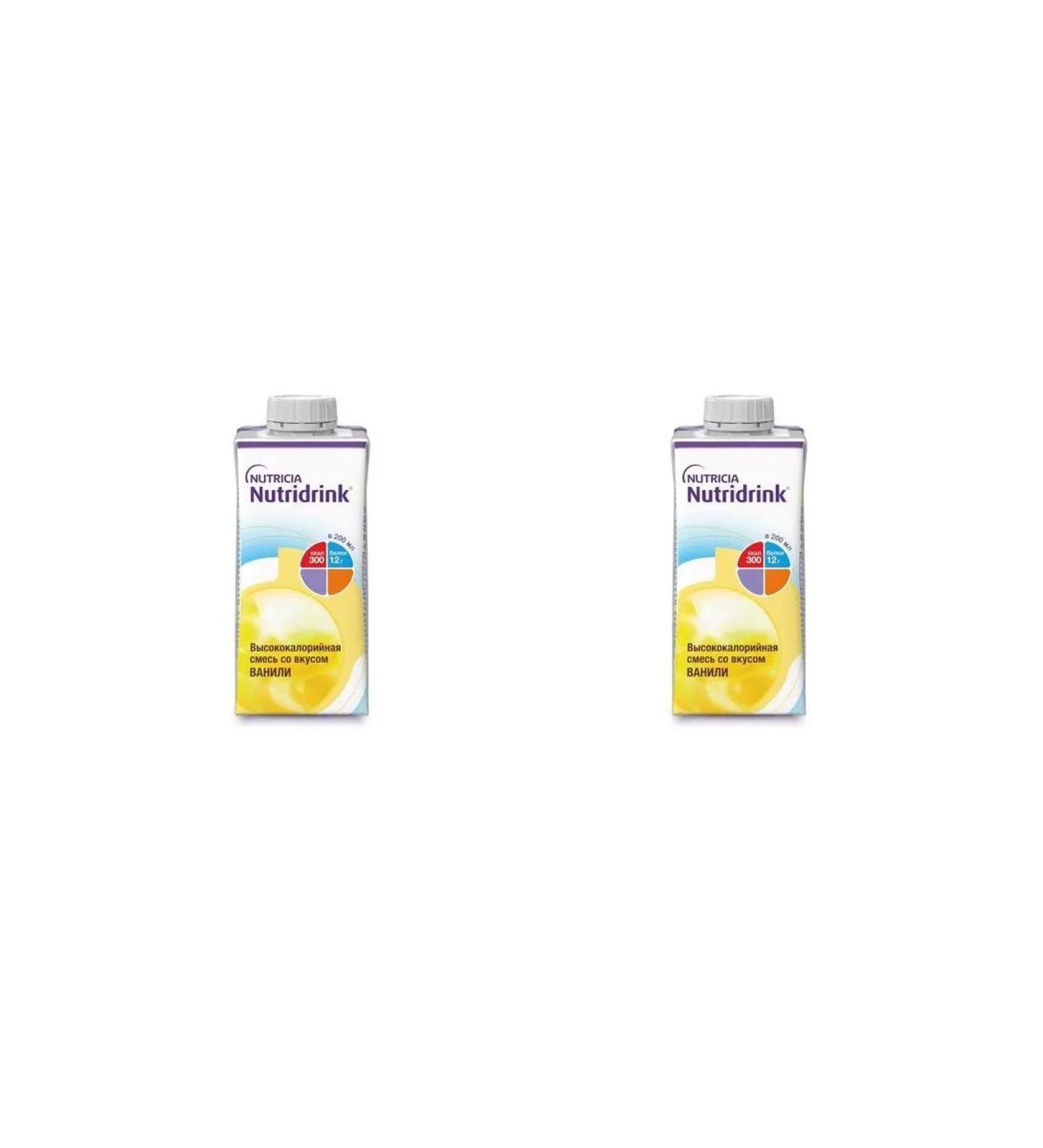 Nutridrink Nutridryink mixture for Enter Pete with the taste of vanilla 200ml 2 pcs