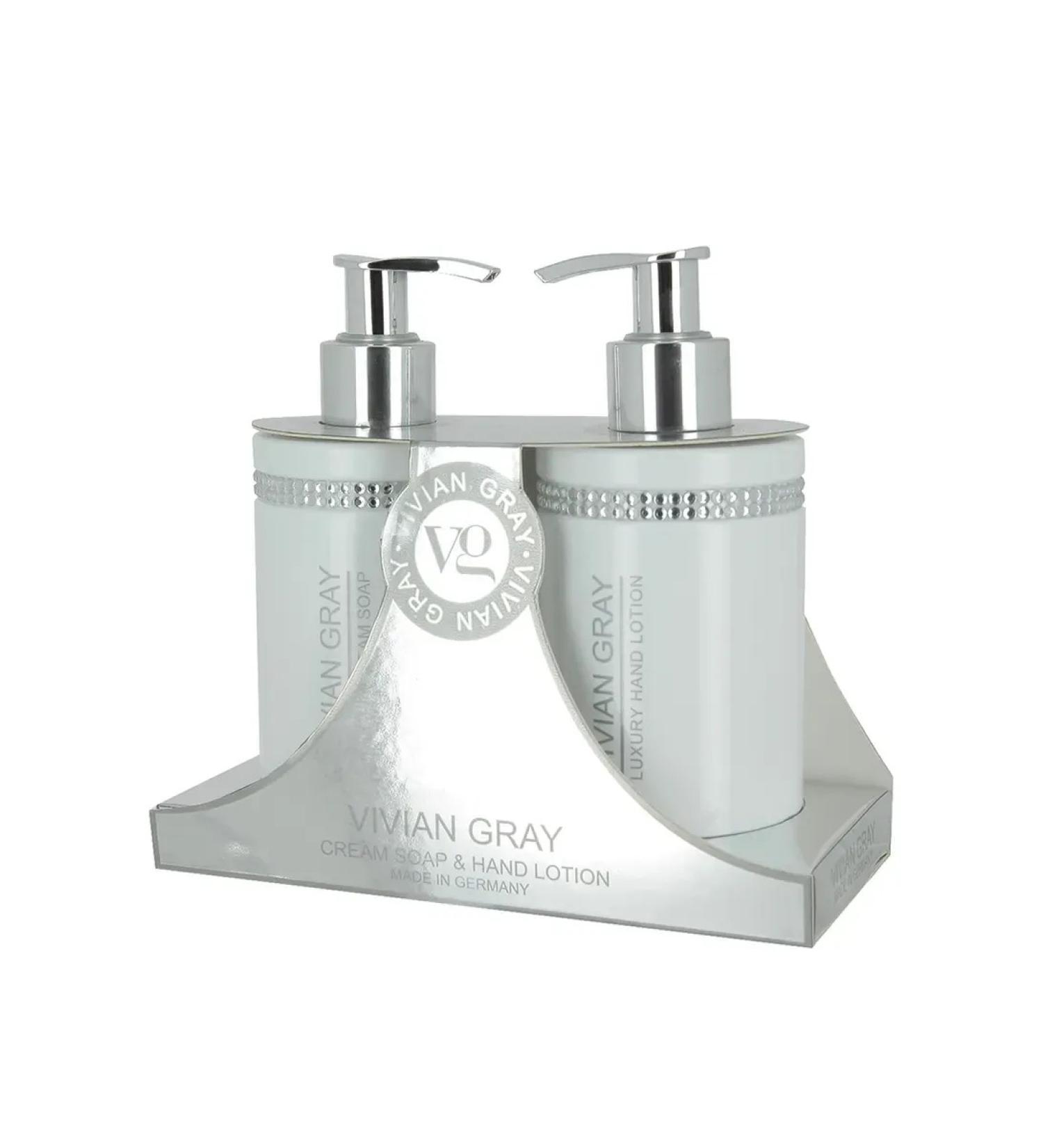 Vivian Gray Hand set white crystal