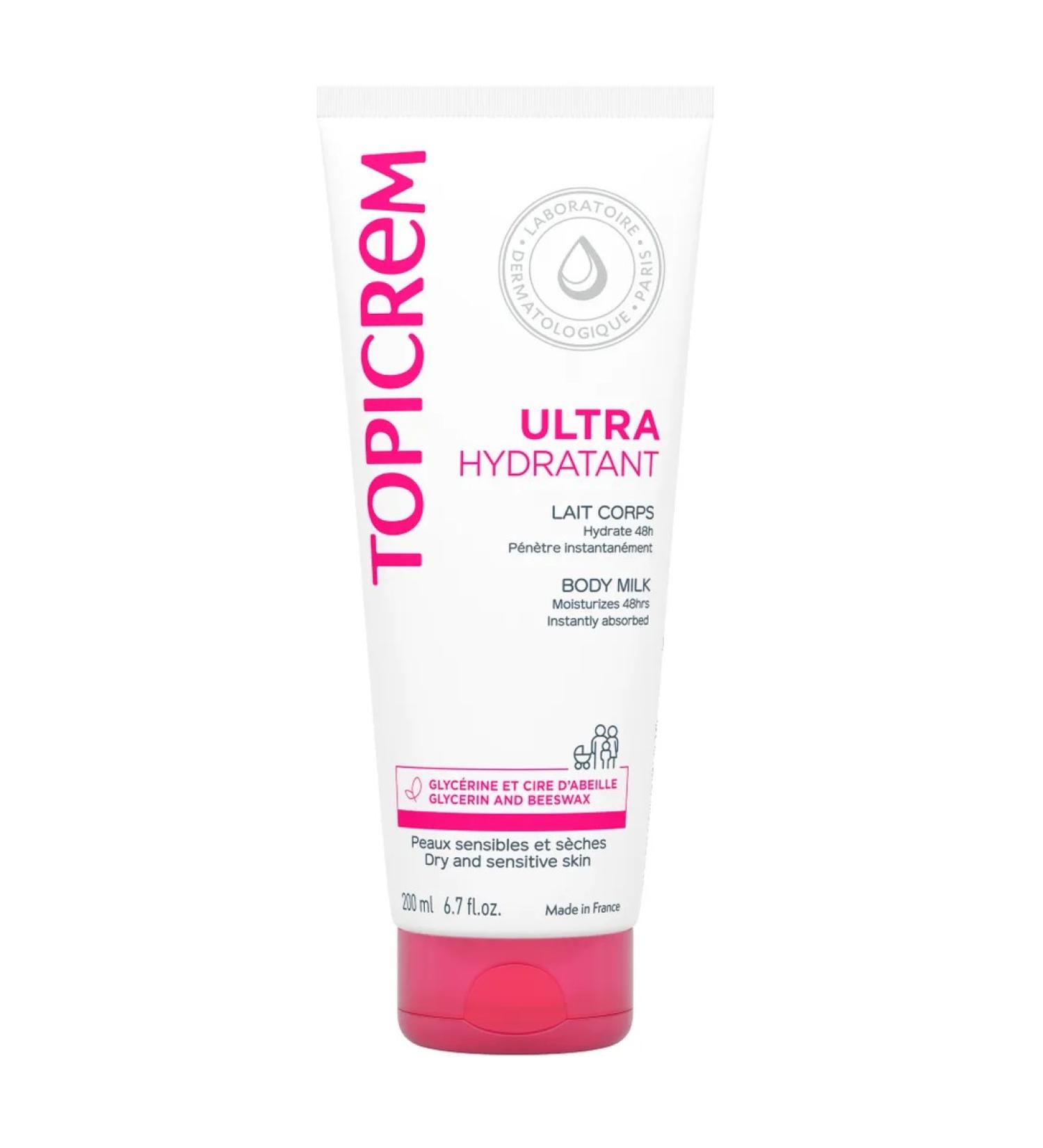 Topicrem hydra+ ultra-moisturization milk for body 200ml