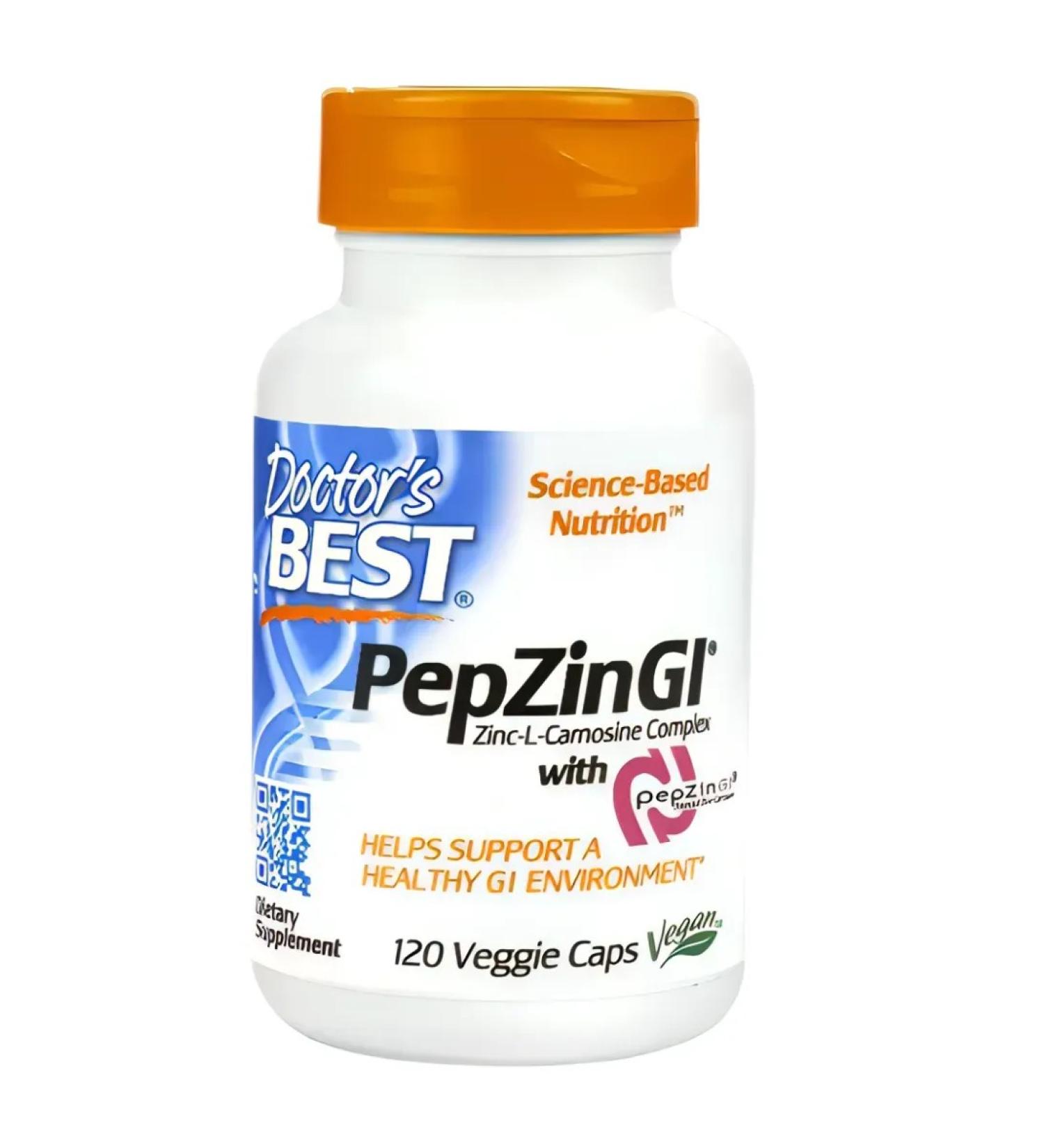 Doctor's Best Helat zinc + l-carnosine 120 cap