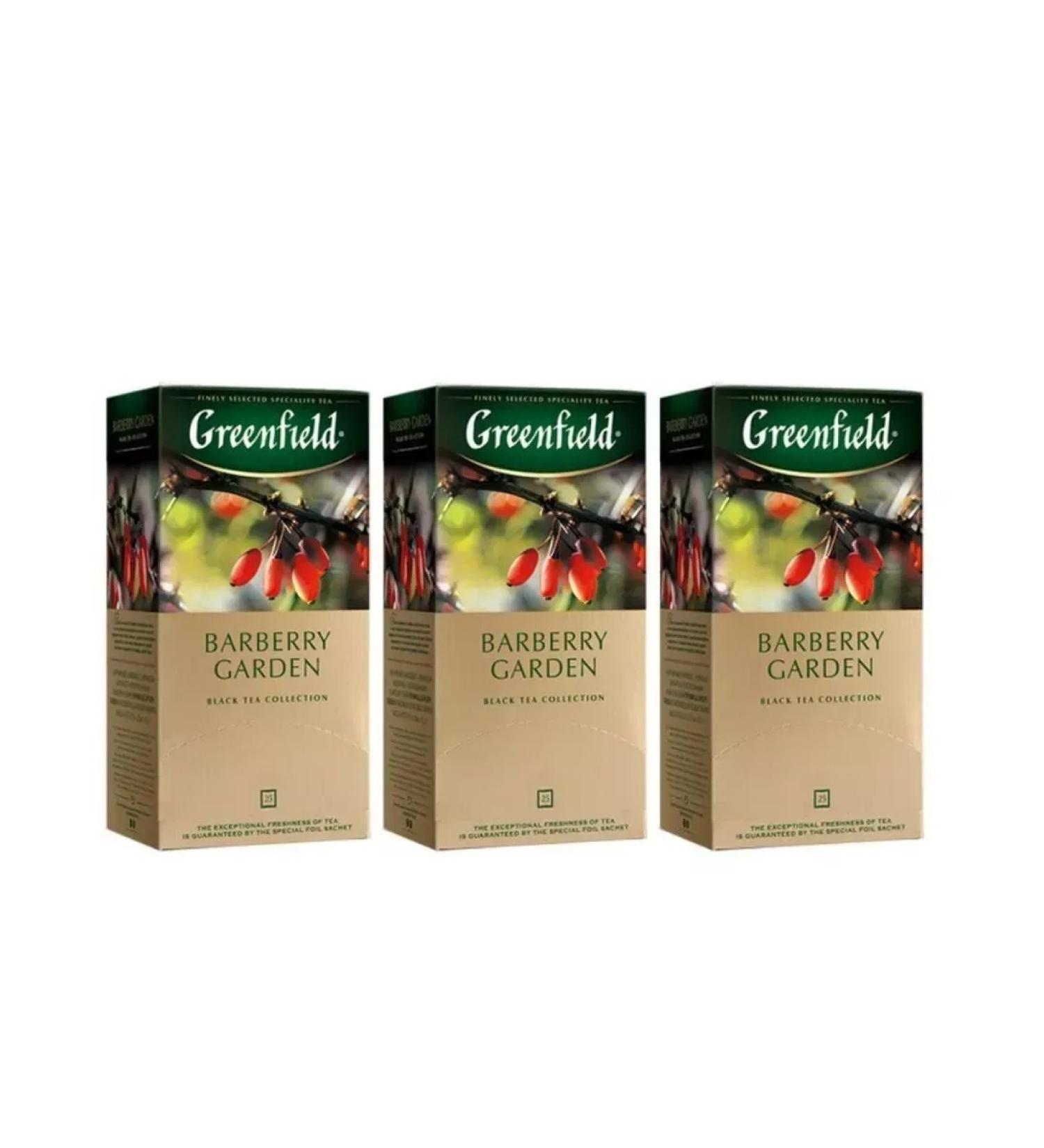 Greenfield Tea Barberry Garden 25 bags - Buy Online on GoSupps.com