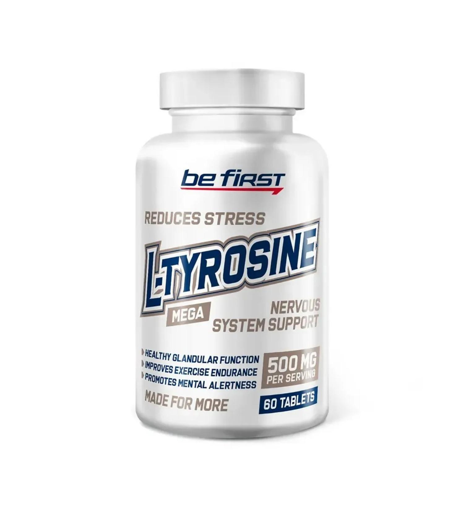 Be First L -Tyrosine 60 tablets - Tyros - Buy Online on GoSupps.com