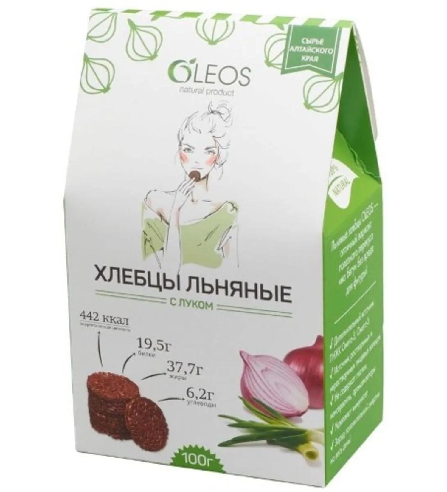 Oleos Linen breads with onions 100g
