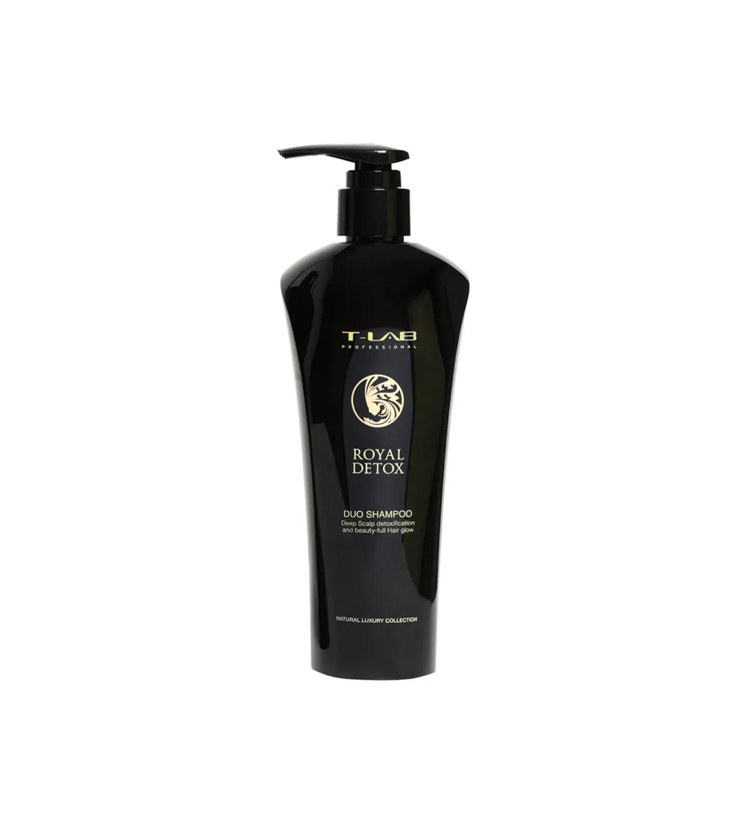 T-LAB professional Shampoo for the absolute smoothness of the hair Royal Detox Duo