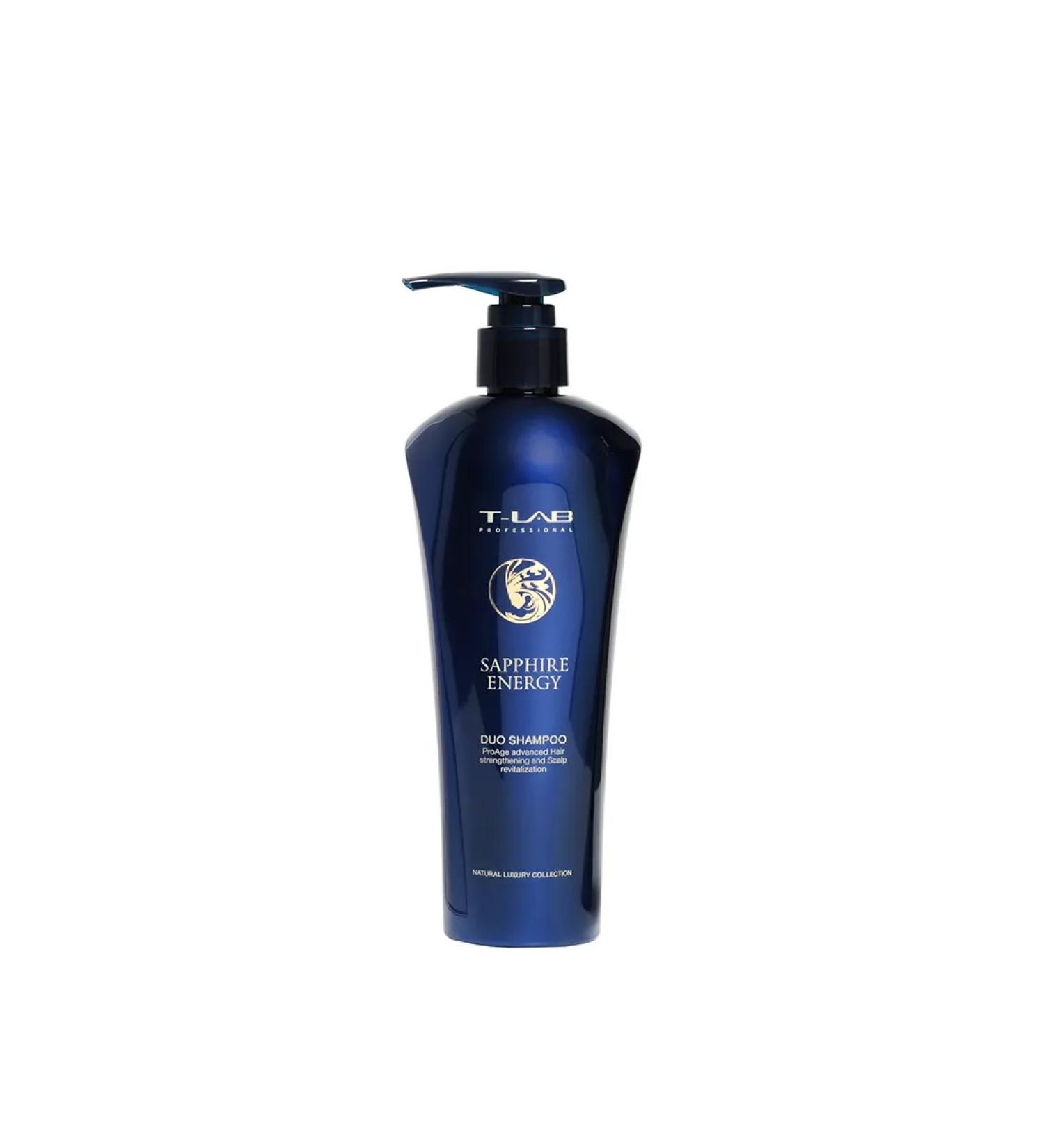 T-LAB professional Energy shampoo to strengthen hair Sapphire EN