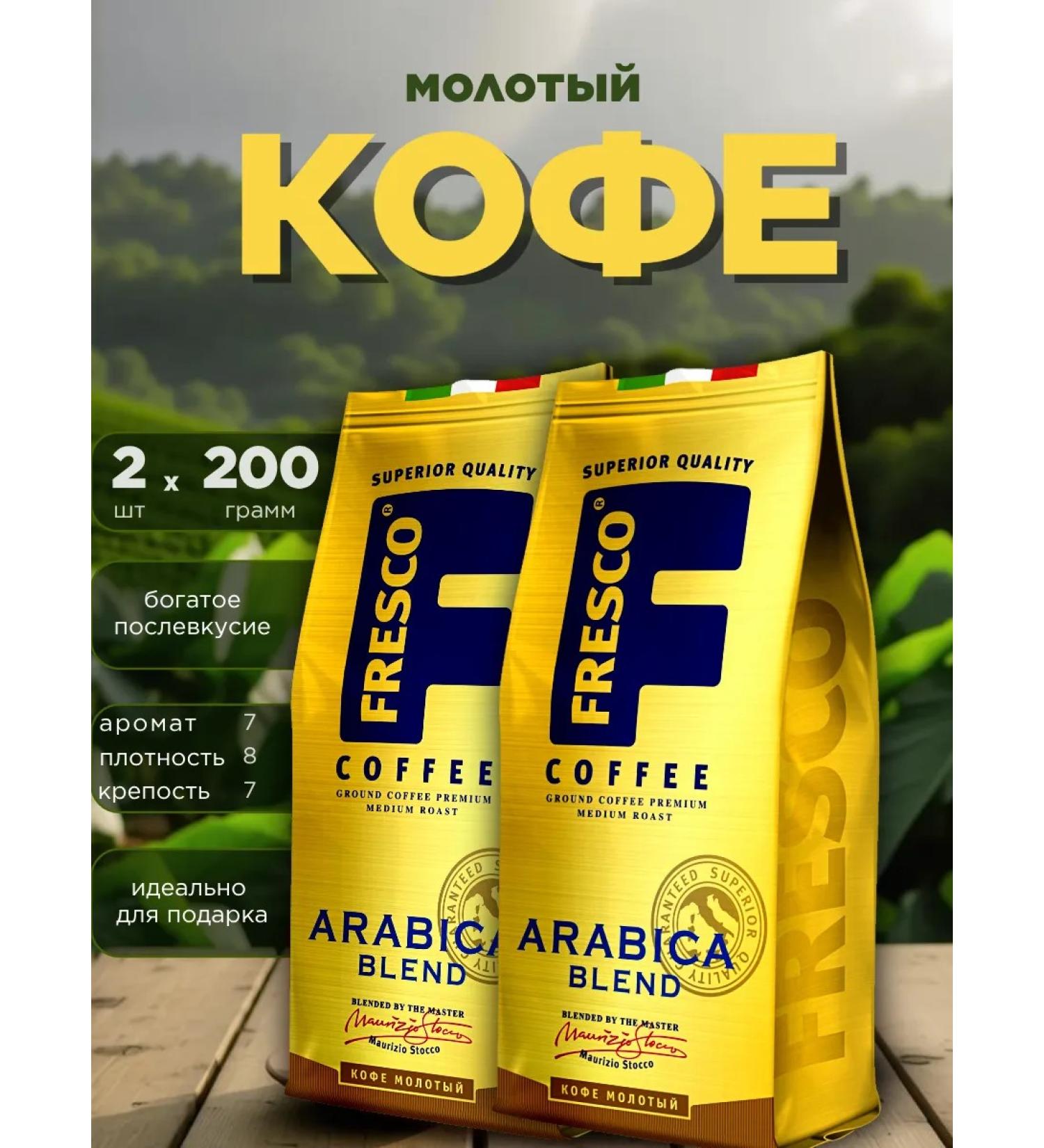 FRESCO Ground Coffee Arabis Blend 2 pcs 200 g