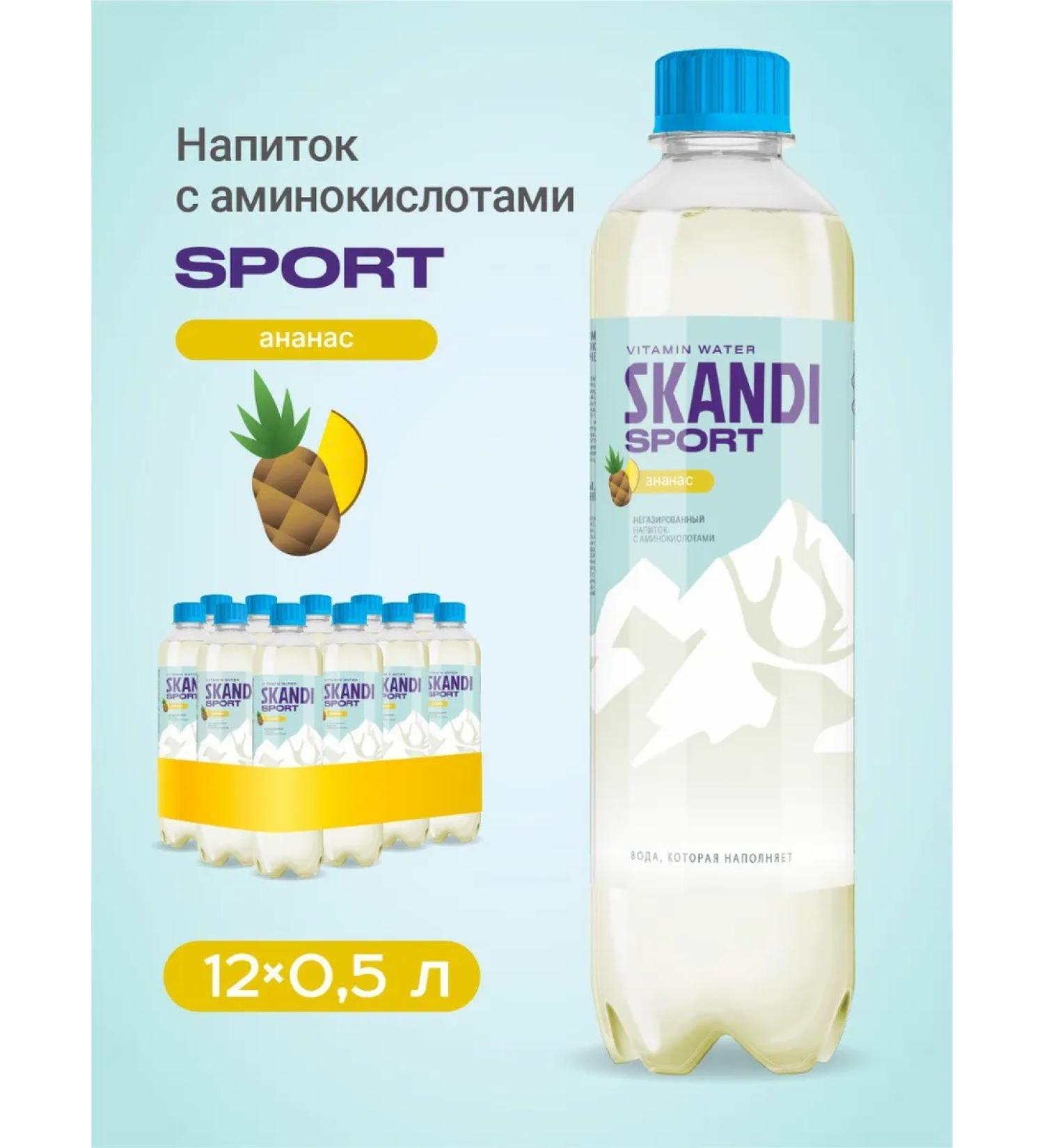 Niagara Premium Skandi "Sport" WSAA drink with amino acids 12 pcs x 0.5 l - Buy Online on GoSupps.com