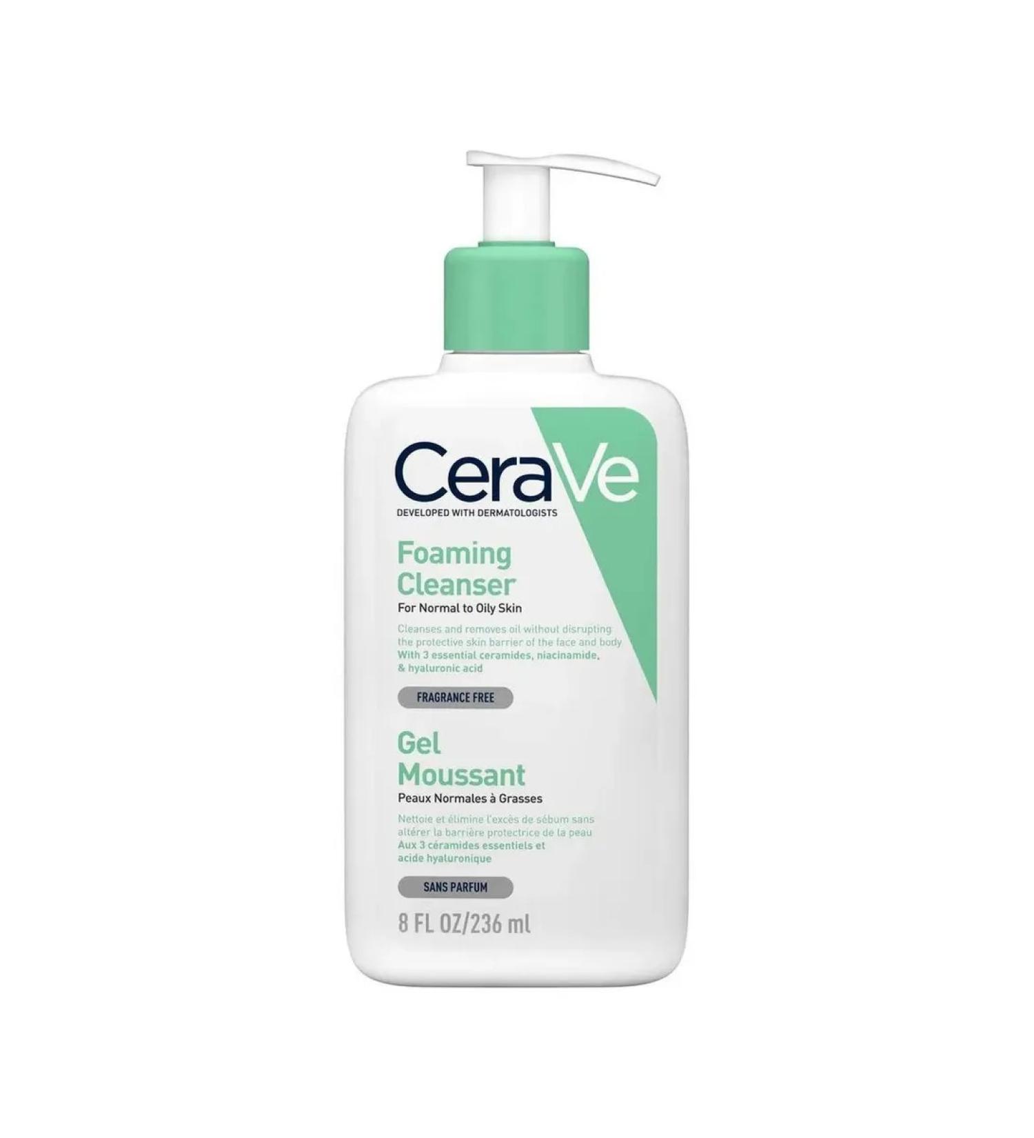 Cerave gel for washing the norms and fatty fat and tel 236ml - Buy Online on GoSupps.com