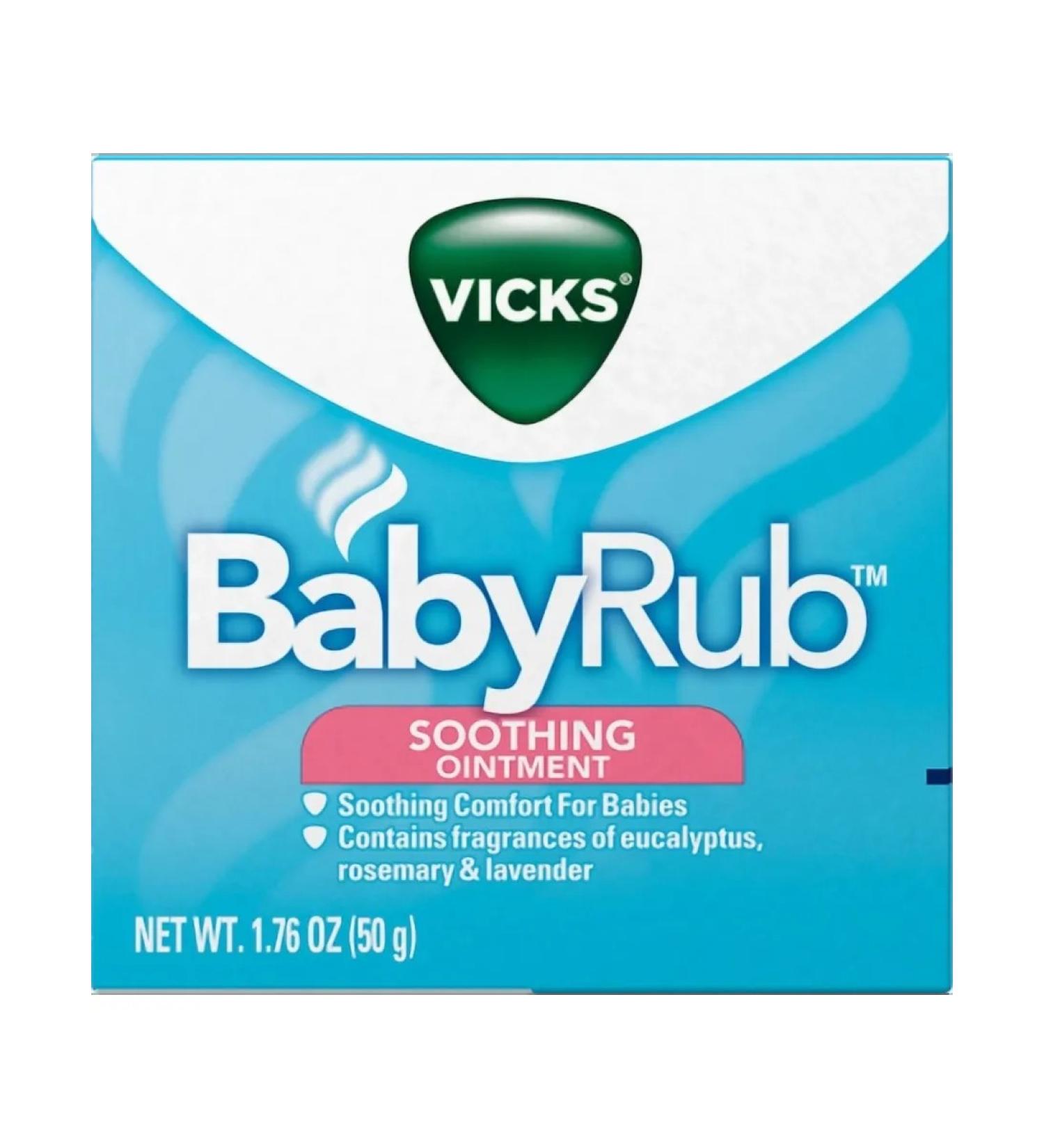 Vicks Babyrub Balsam with aloe eucalyptus and rosemary 50 ml - Buy Online on GoSupps.com