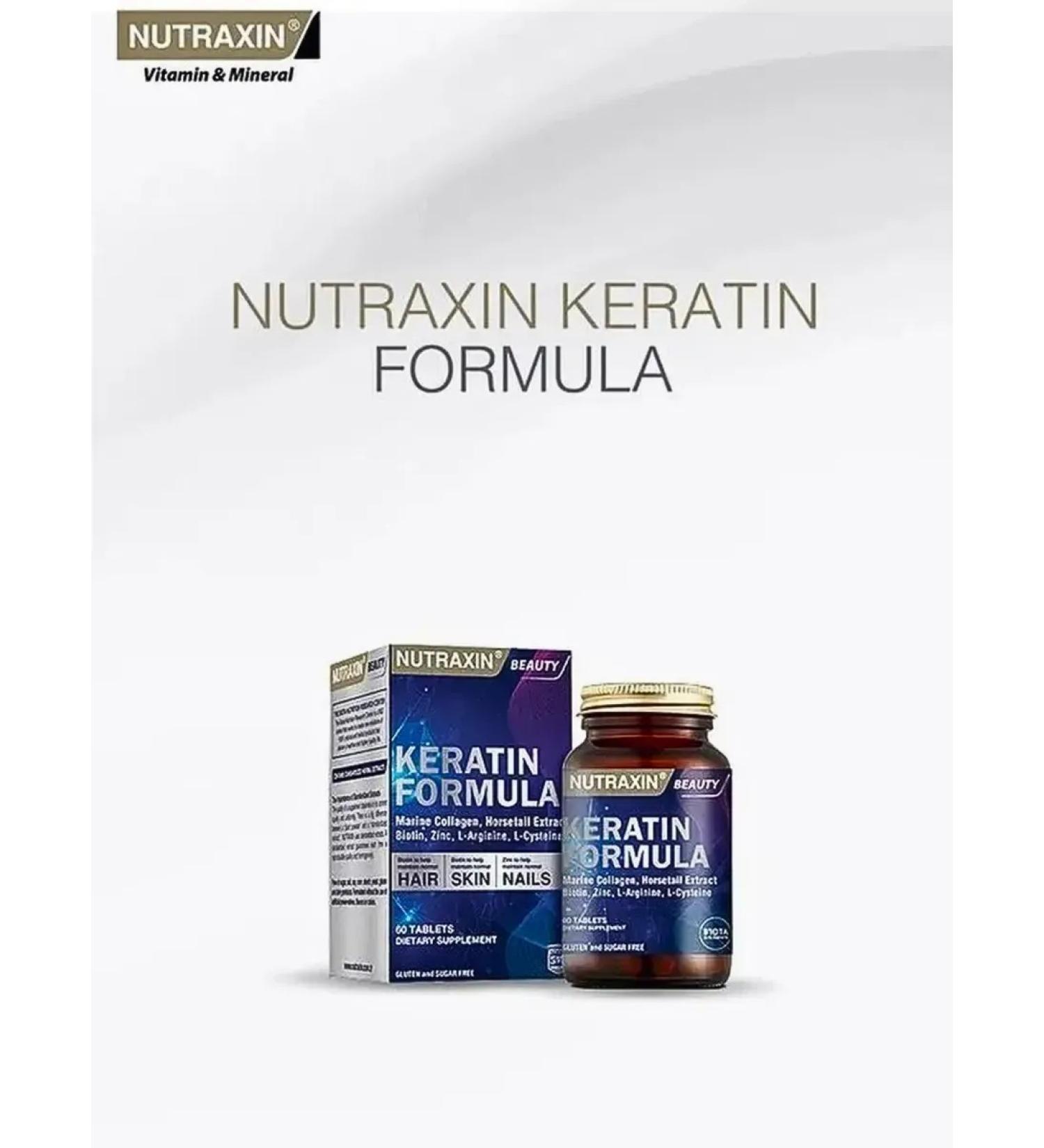 NUTRAXIN Keratin hair formula Turkish vitamins - Buy Online on GoSupps.com