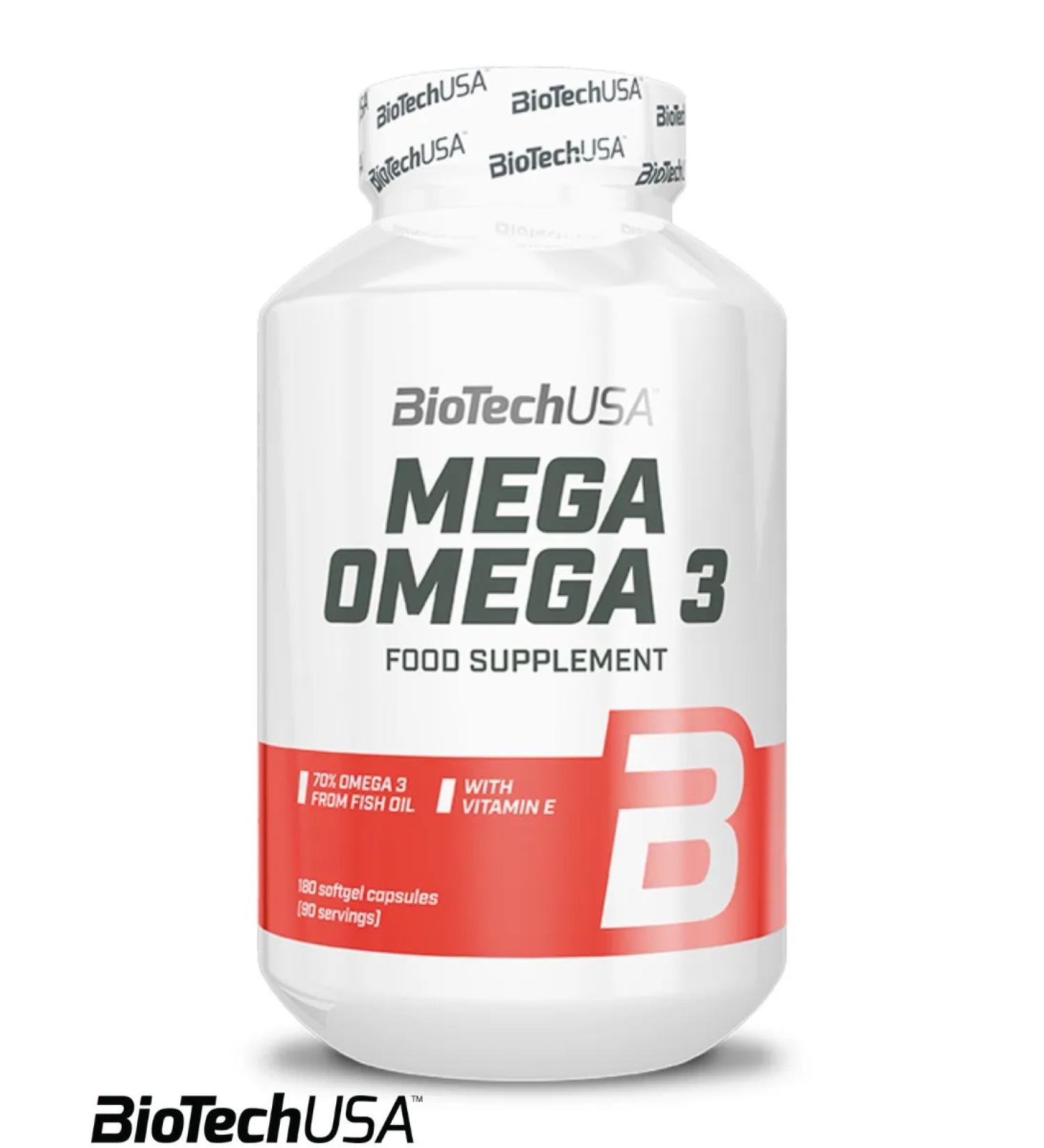 BioTechUSA Omega 3 capsules 1000 mg Mega Omega 3