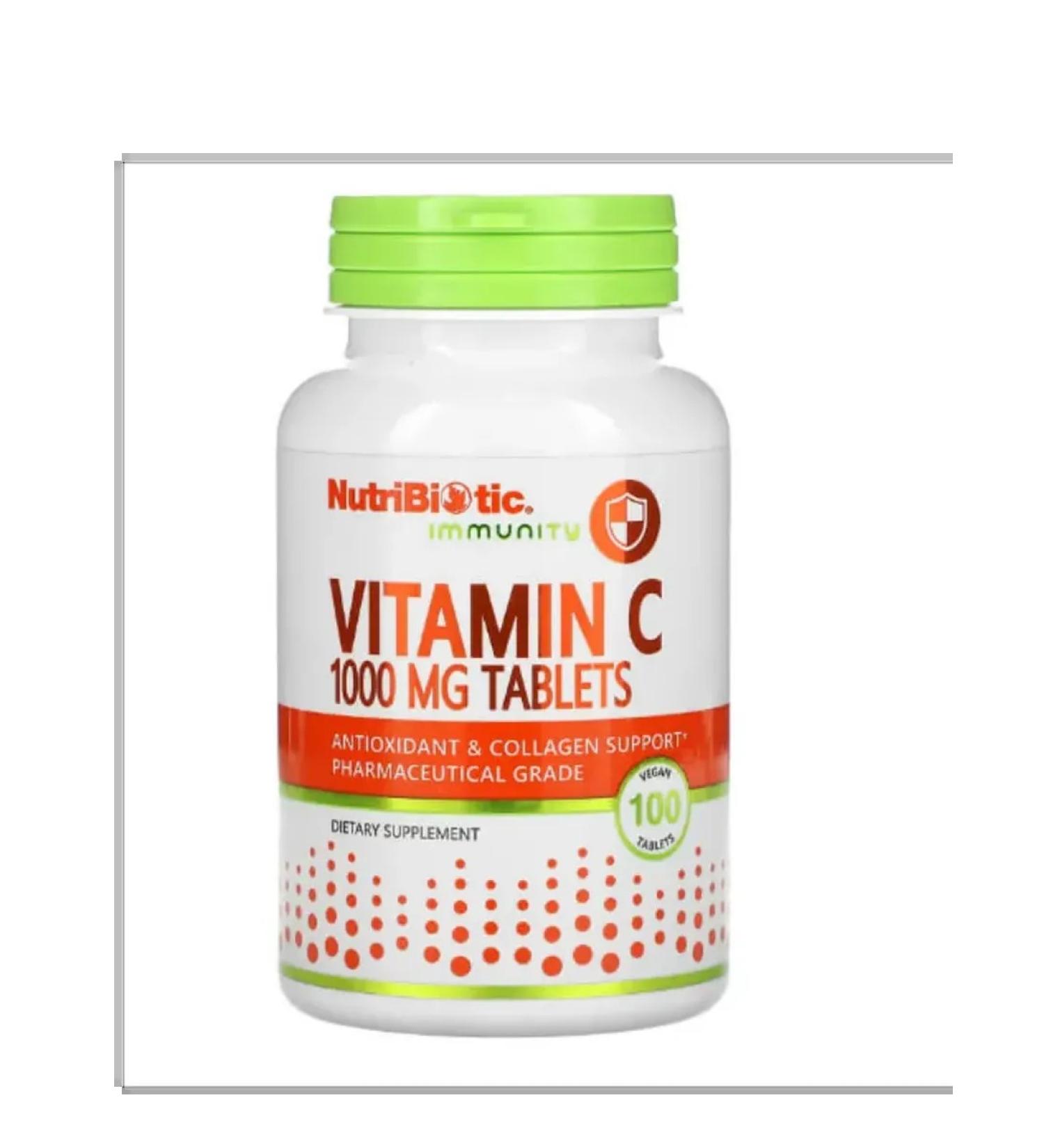 NutriBiotic Vitamin C 1000 mg Vitamin C 100 tablets