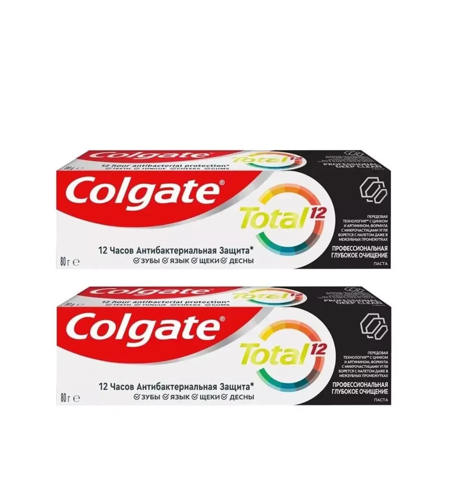 COLGATE Tooth paste Total 12 deep cleansing 2 pcs - Buy Online on GoSupps.com