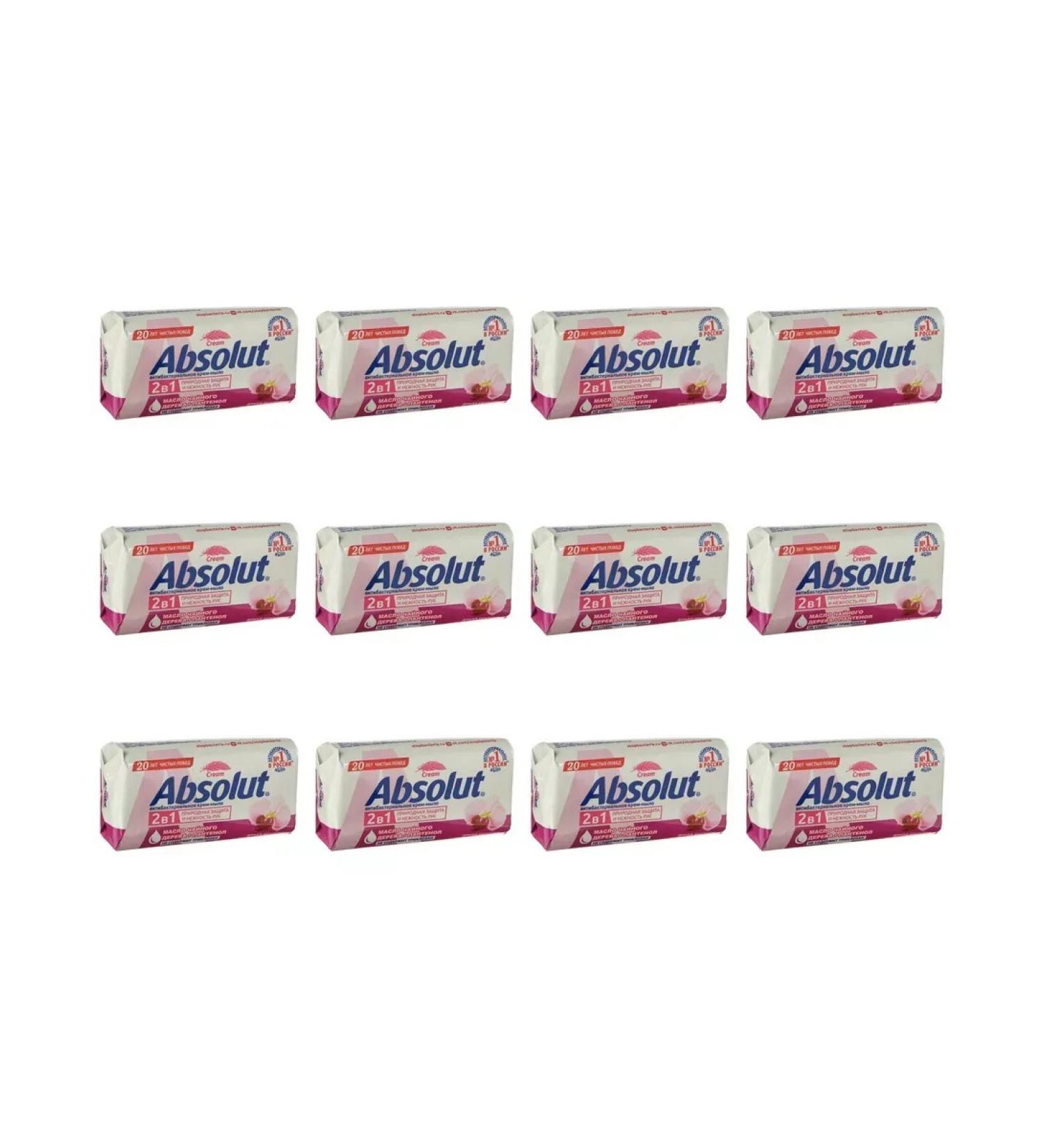 Absolut Soap toilet 2B1 Wild orchid 90 g 12 pcs - Buy Online on GoSupps.com