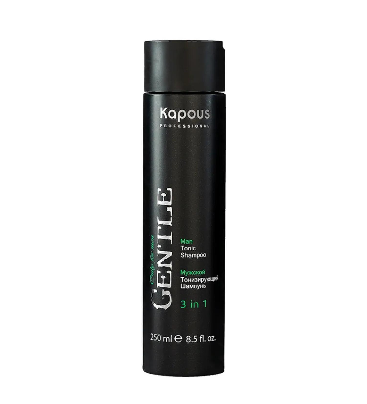 Kapous Male tonic shampoo 3 in 1 "Gentlemen" 250ml