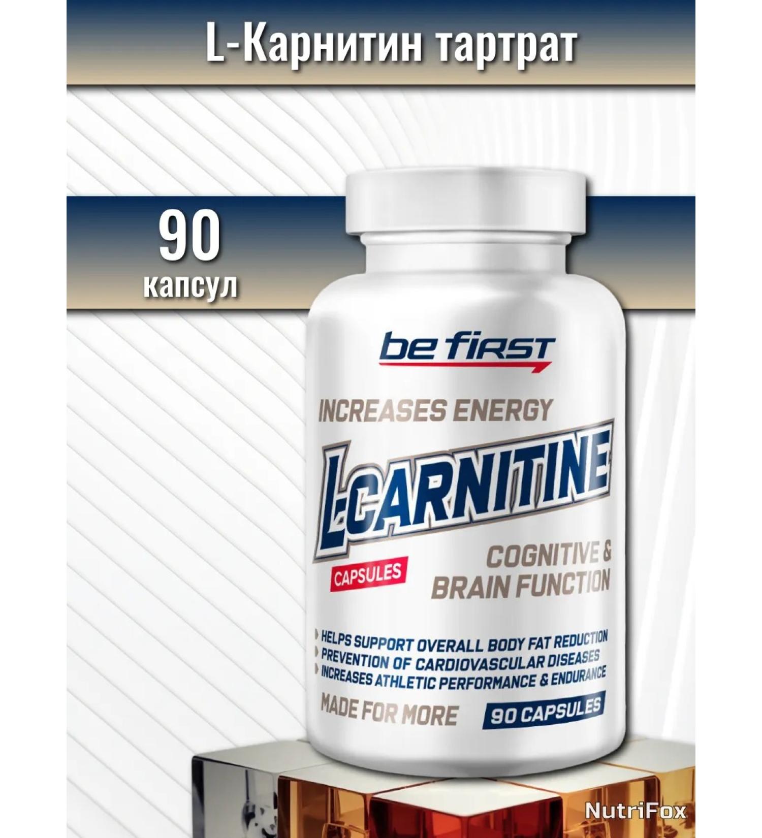 Be First L-Karnitin Tartratet 90 capsules - Buy Online on GoSupps.com