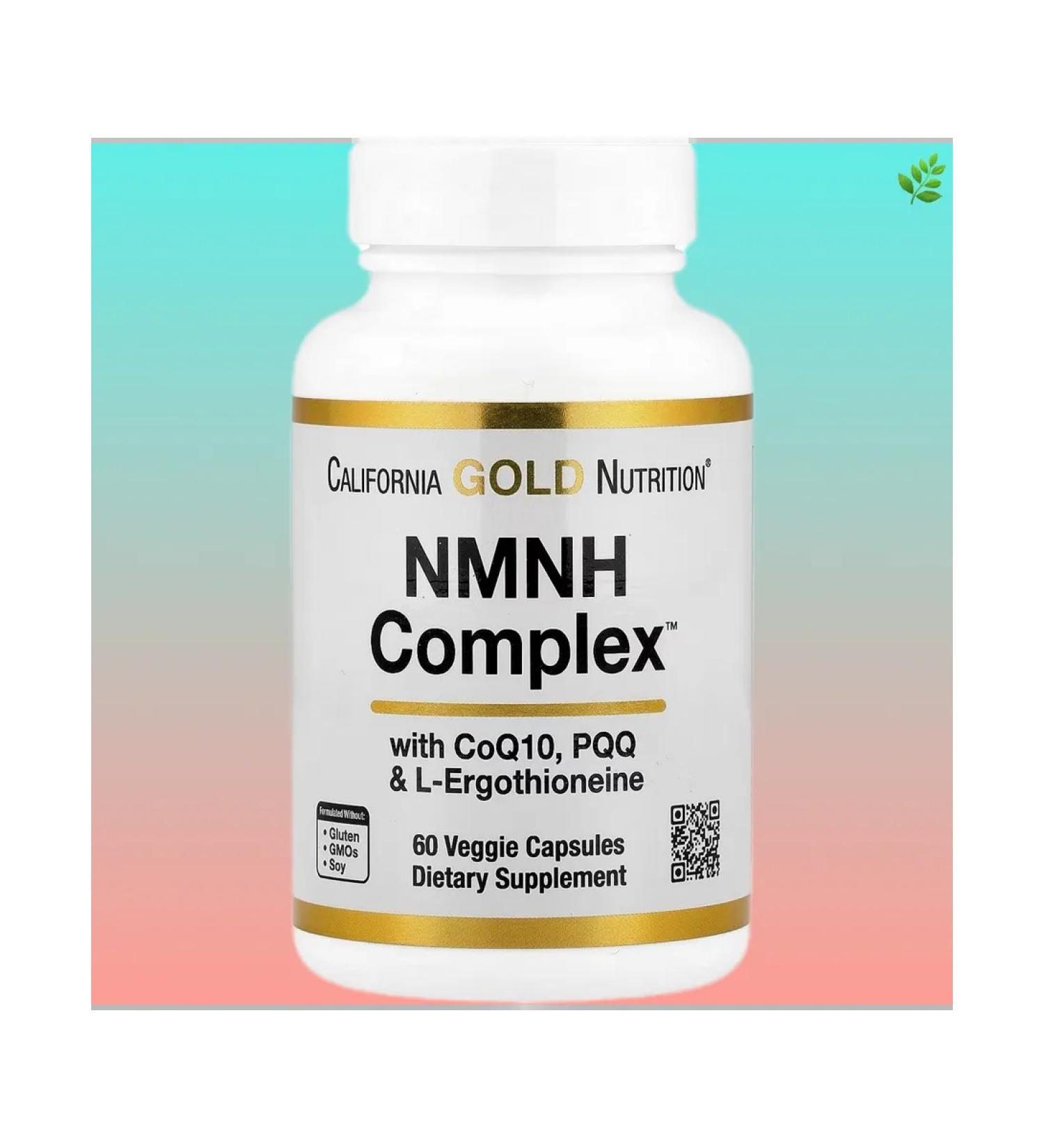 California Gold Nutrition Complex with NMNH 60 plant capsules - Buy Online on GoSupps.com