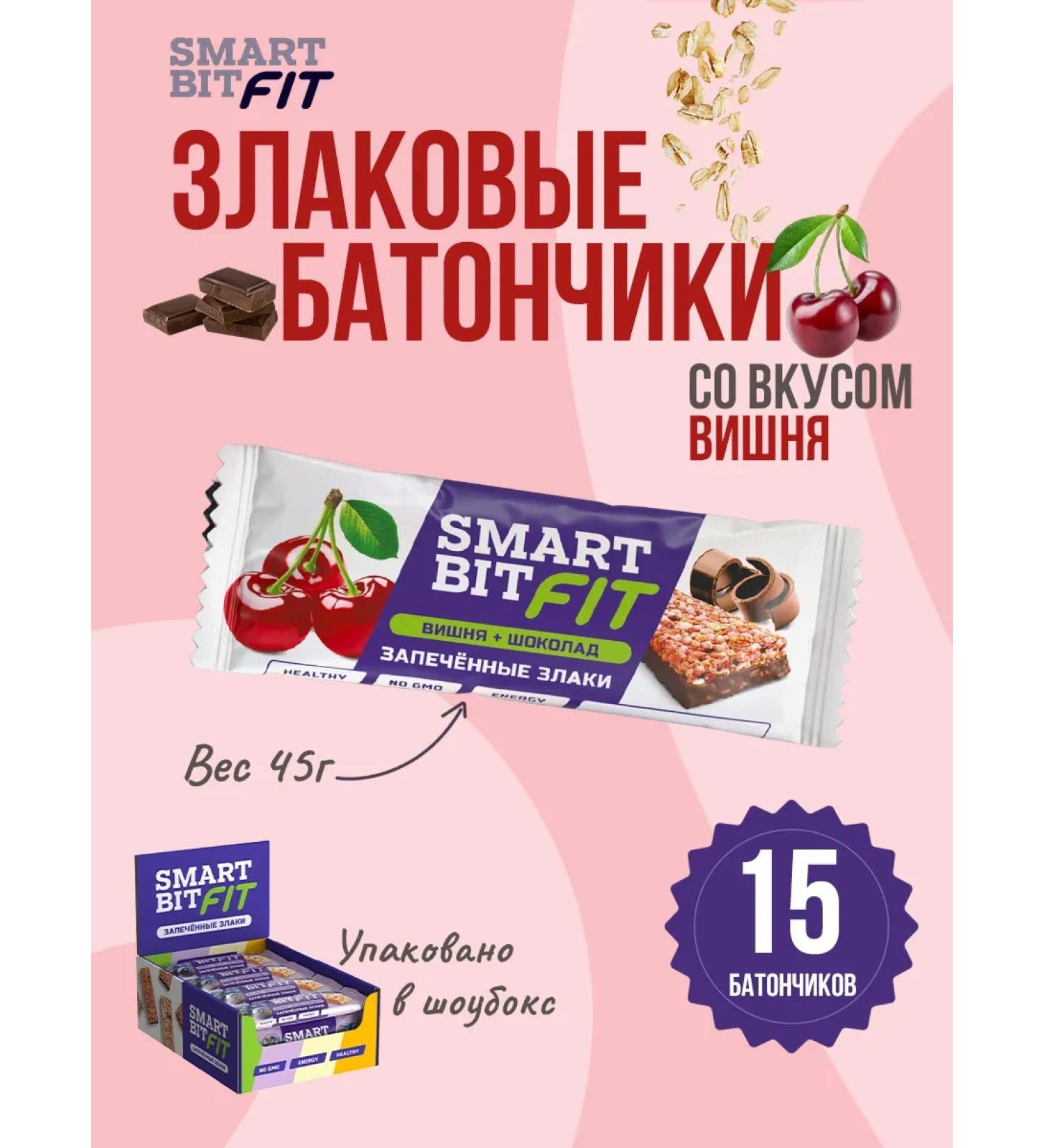 SMARTBIT Baked cereals baked cereals and chocolate fit 15pcs - Buy Online on GoSupps.com