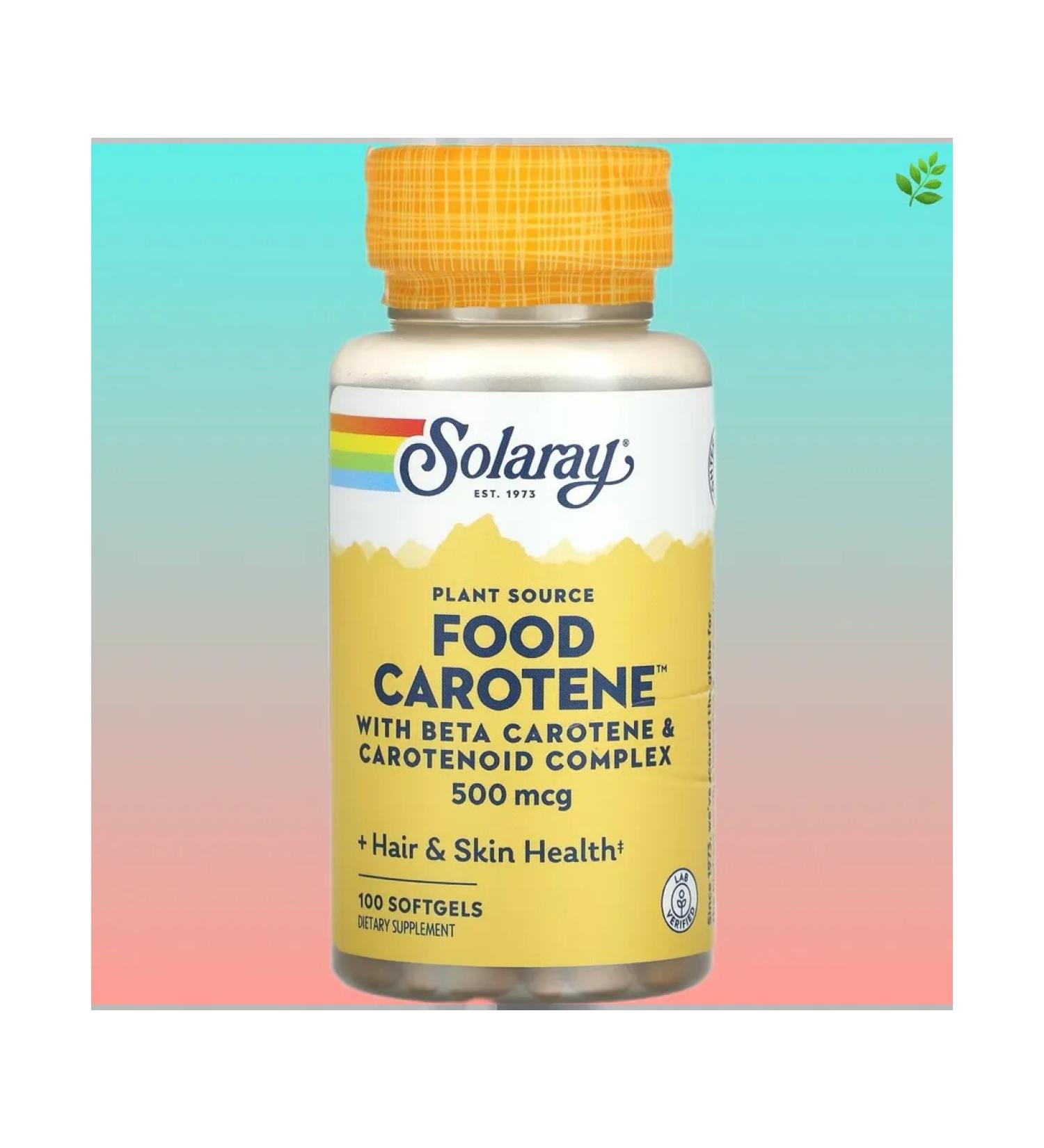 Soloray Food carotene with beta-carotene 500 mcg