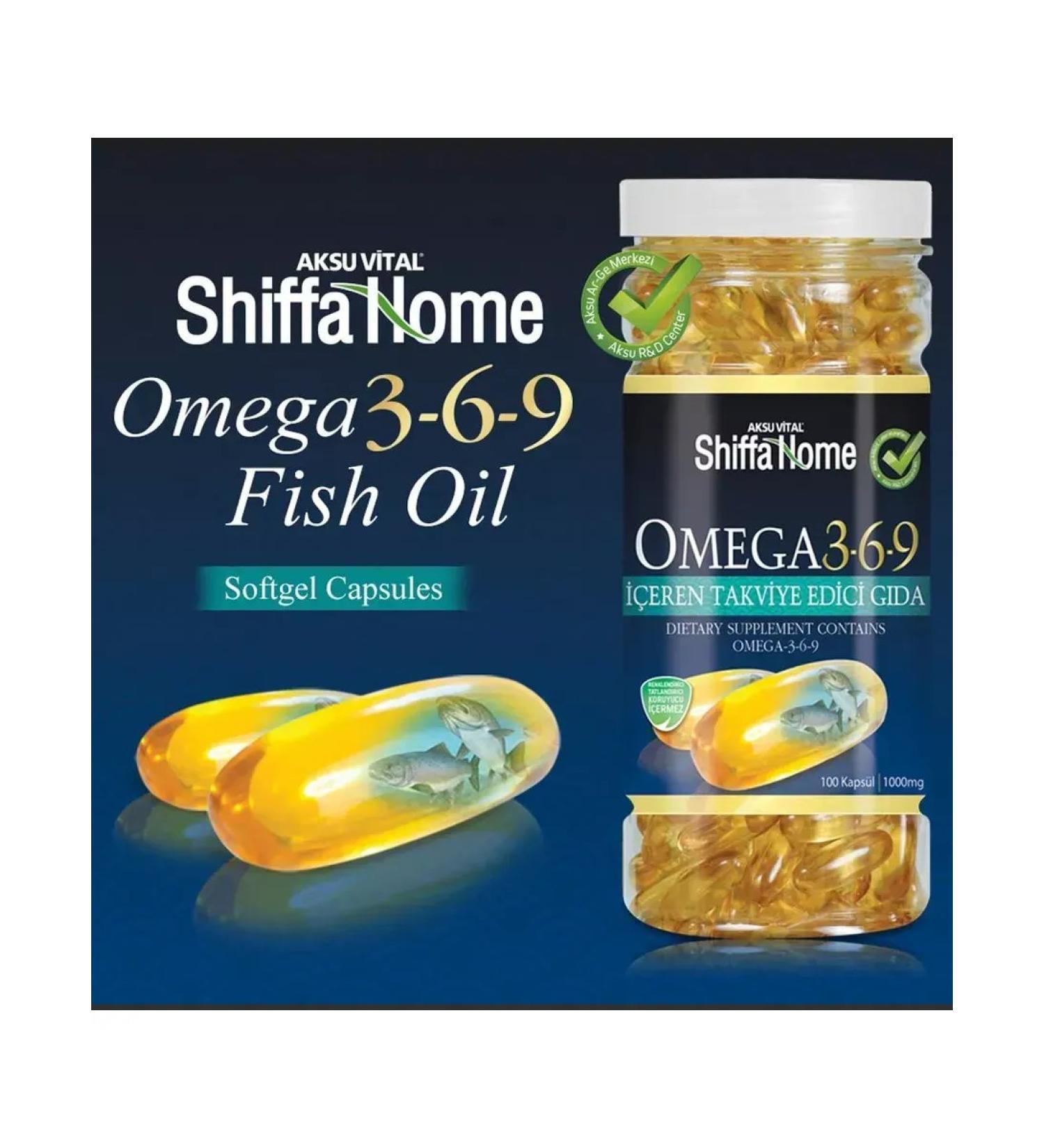 Omega 3 6 9 fish oil in capsules