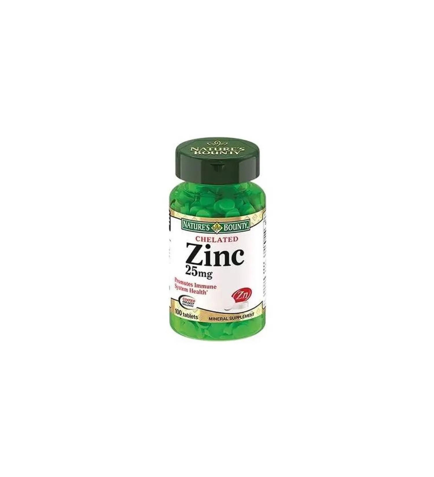 Nature's Bounty HEALT Zinc tablets 25 mg 100 pcs