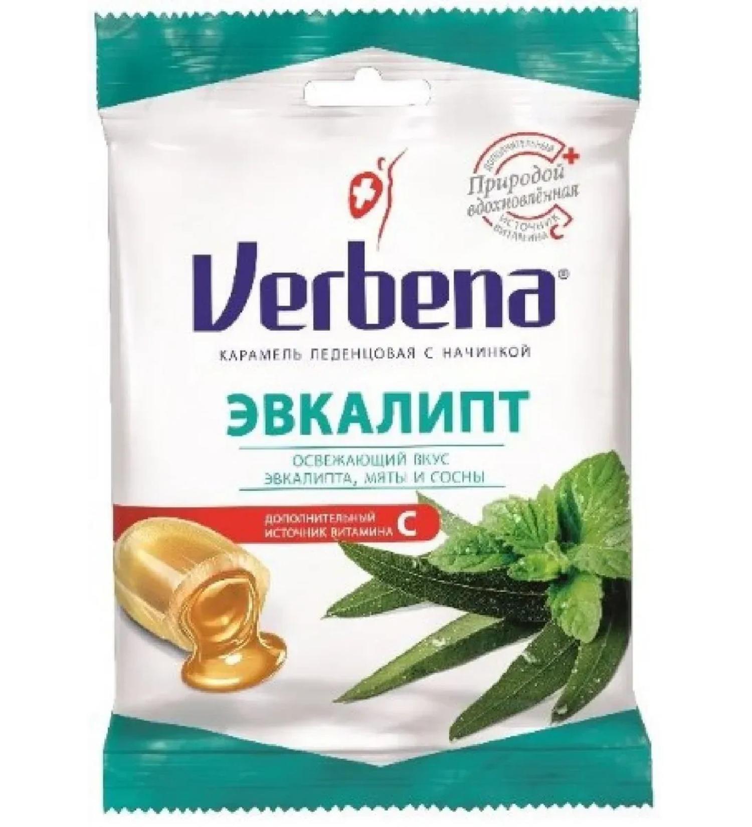 Verbena Eucalyptus Caramel Lollice with filling 60 gr. - Buy Online on GoSupps.com