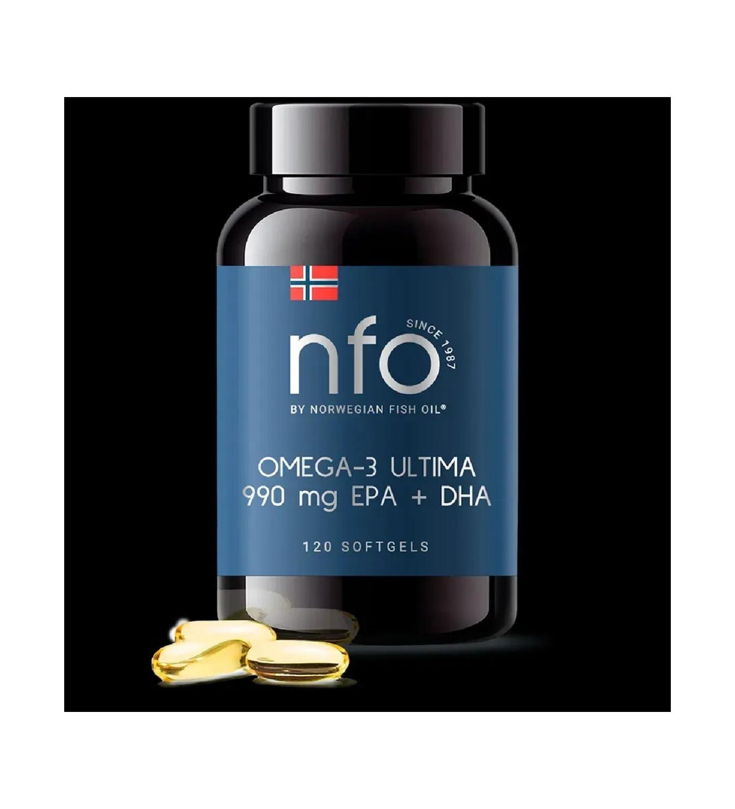 NFO Omega-3 ultima 120 pcs. capsules weighing 1600 mg - Buy Online on GoSupps.com