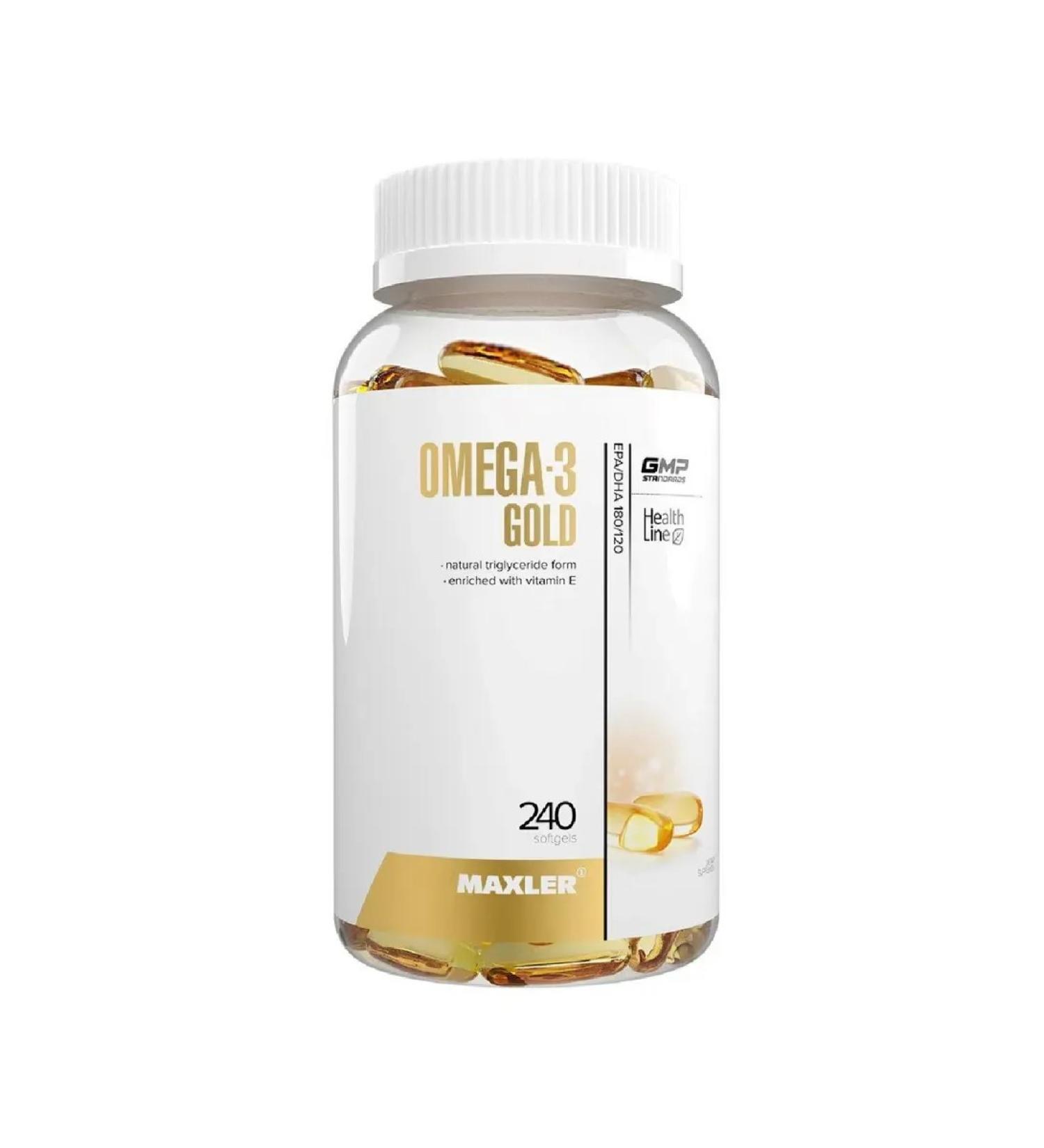 Maxler Omega-3 Gold 240 pcs capsule weighing 1 35 g