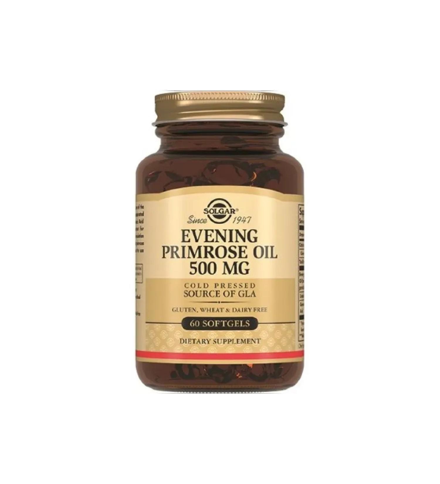 SOLGAR Primrue oil 60 caps. 718 mg-1p - Buy Online on GoSupps.com