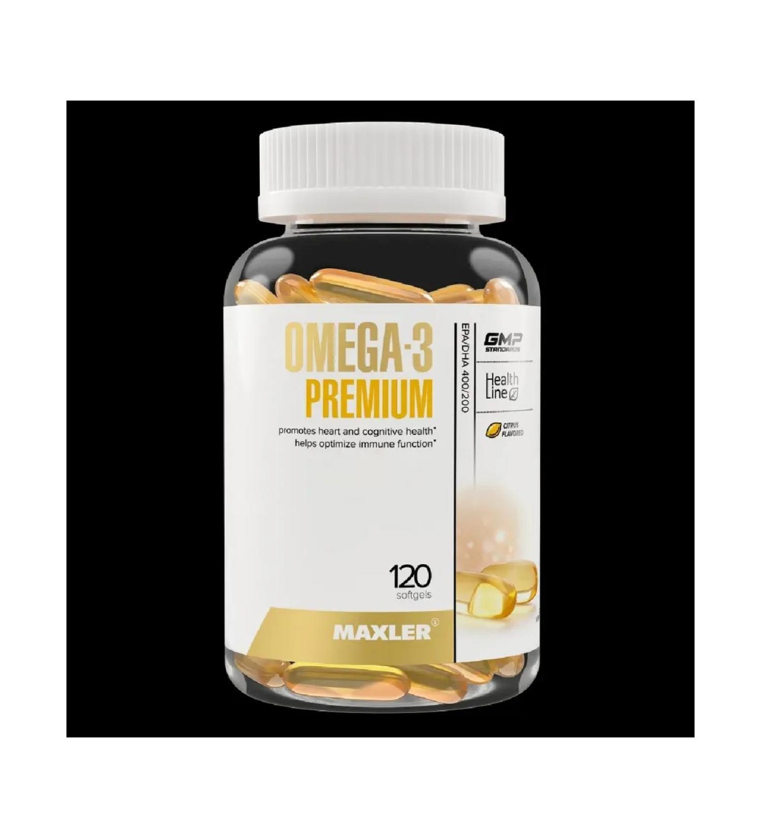 Maxler Omega-3 premium 120 pcs capsule weighing 1 3 g - Buy Online on GoSupps.com