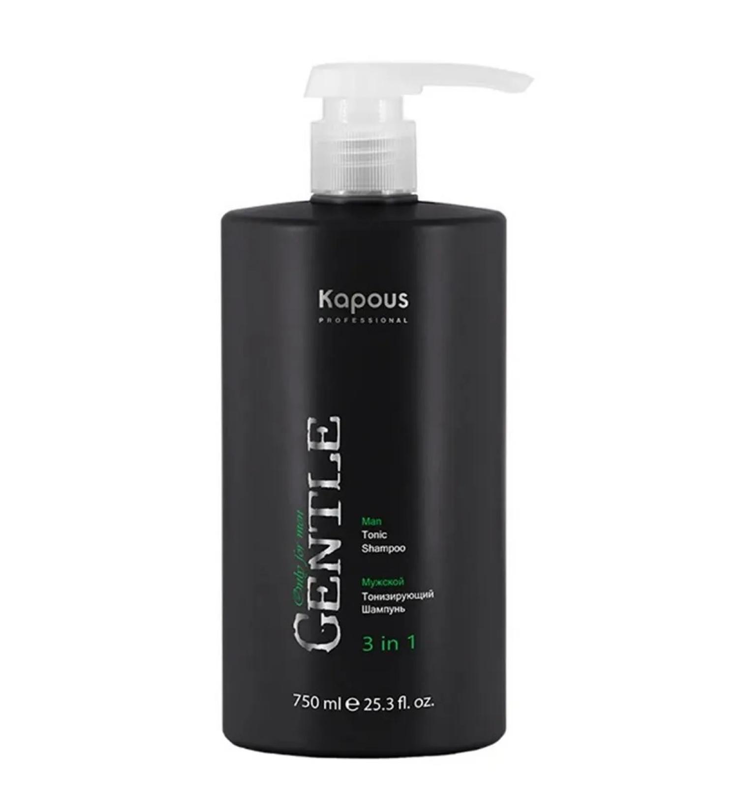 Kapous Male tonic shampoo 3 in 1 "Gentlemen" 750ml