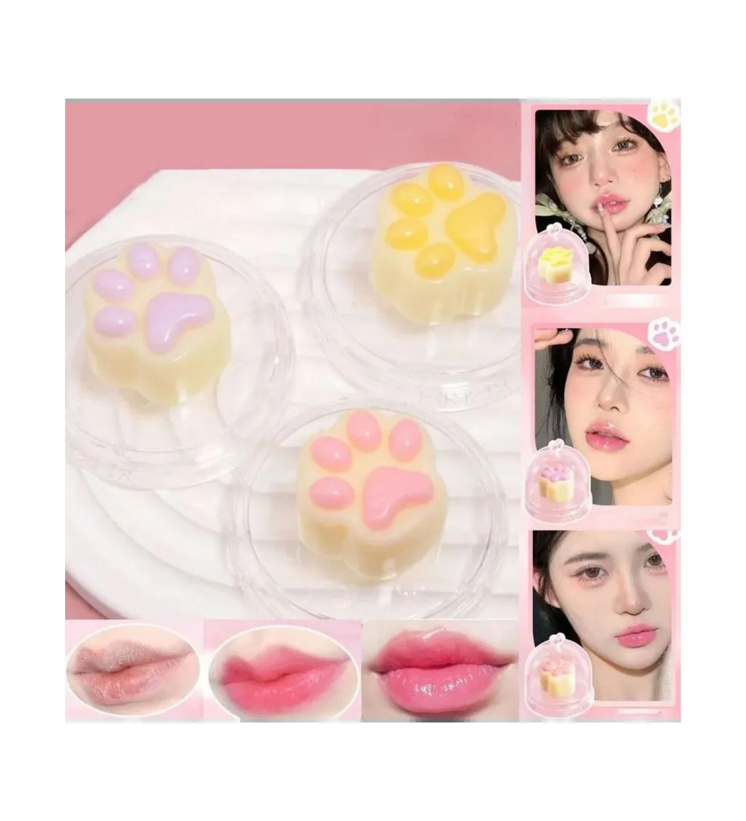 Lip balm cat paw 3 pcs moisturizing yellow - Buy Online on GoSupps.com