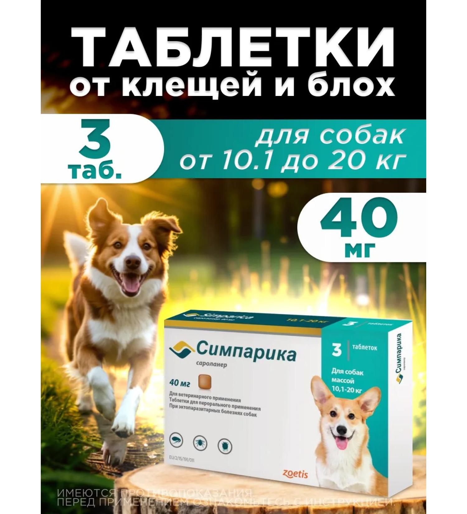 Zoetis Simrapik tablets for dogs from 10.1 to 20 kg - Buy Online on GoSupps.com