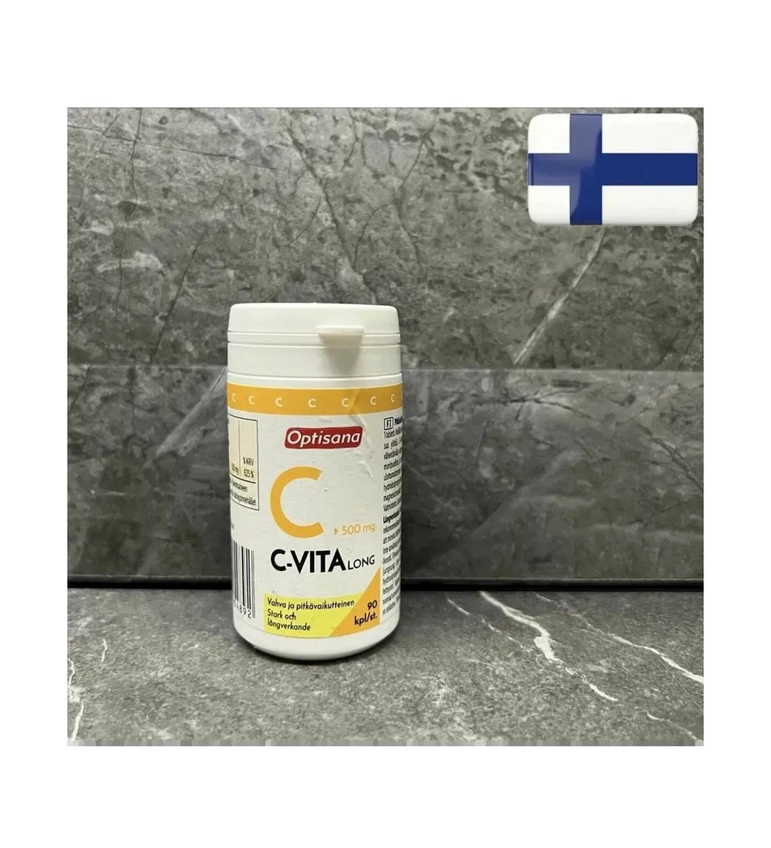Optisana C-Vita Long 500 Mg 90 vitamins - Buy Online on GoSupps.com
