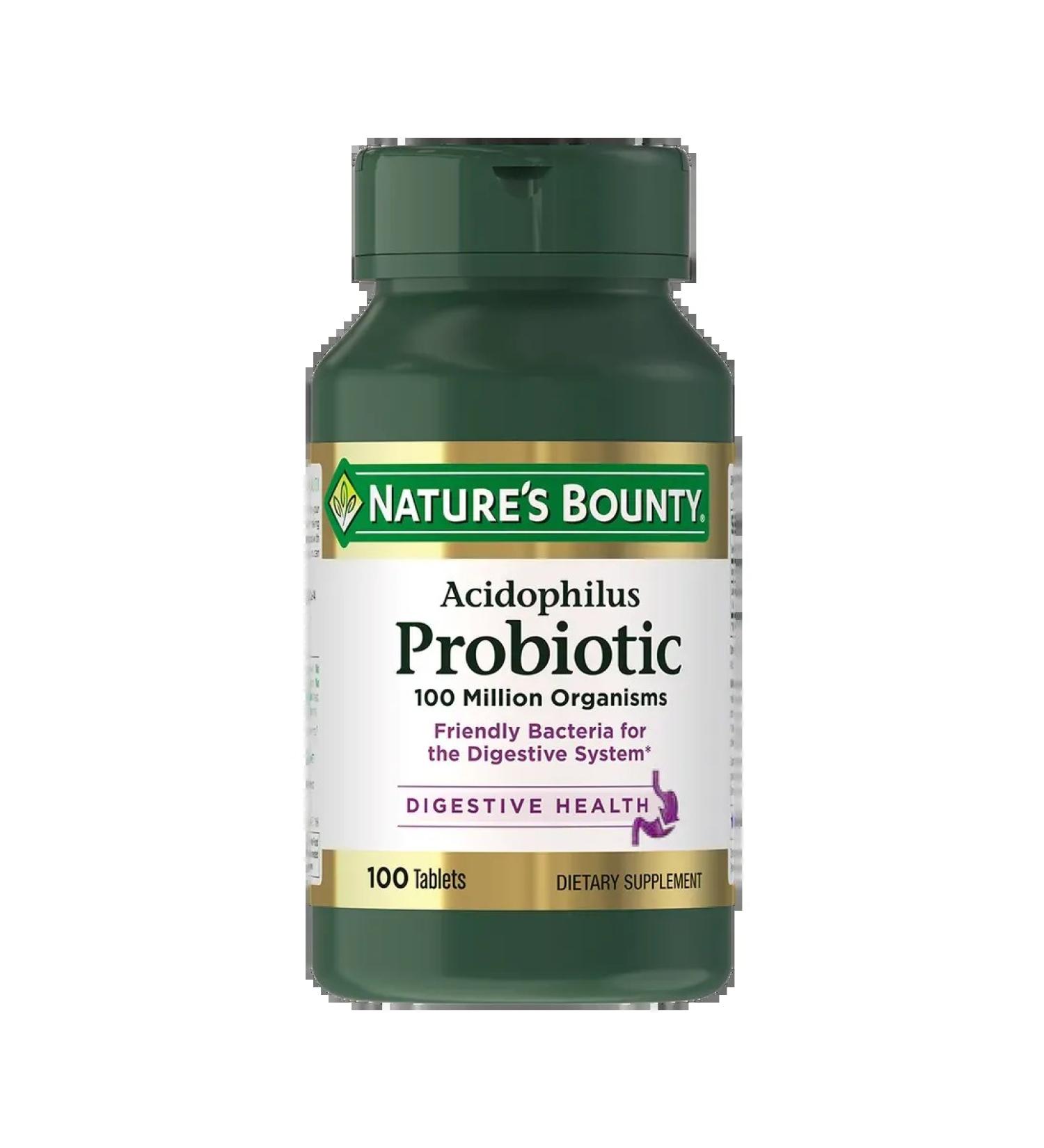 Nature's Bounty Acidophilus probiotic 100 pcs - Buy Online on GoSupps.com