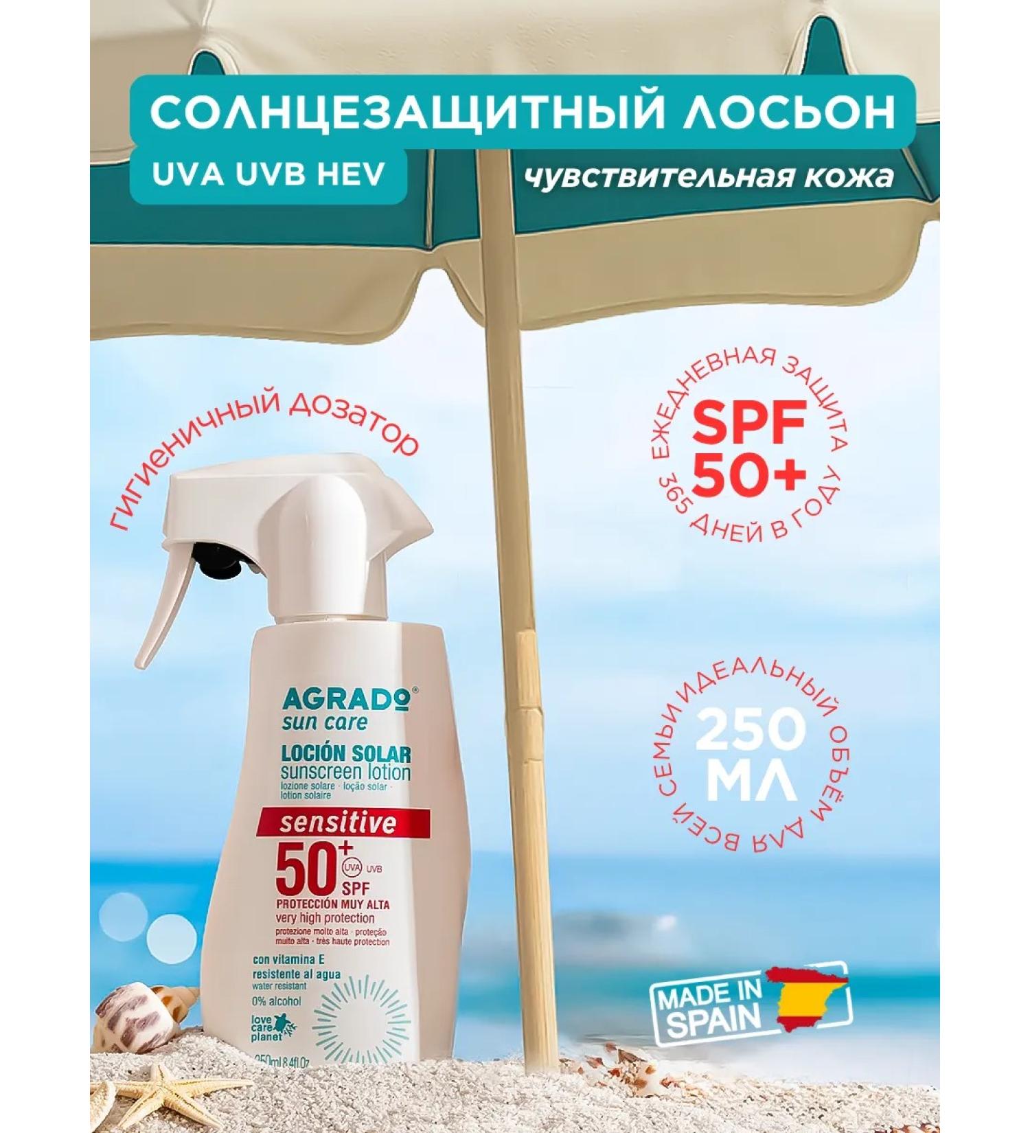 Agrado Sunwalling lotion for sensitive skin SPF50+