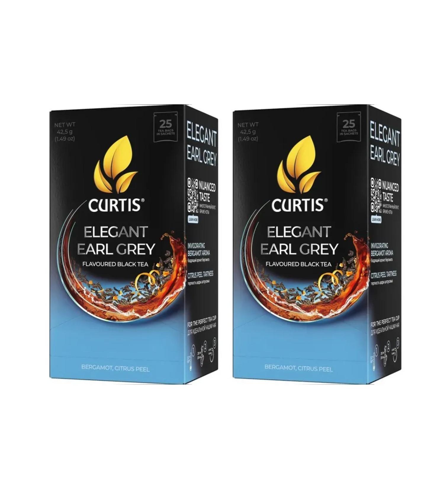 Curtis Black tea Elegant Earl Grey 2 U to 25 PAC - Buy Online on GoSupps.com