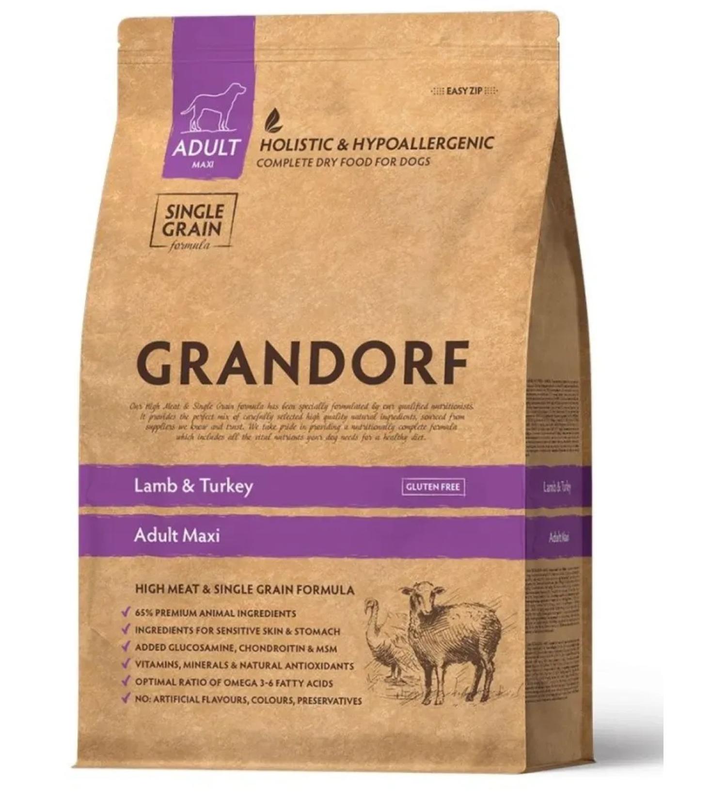 Grandorf Dry food for dogs lamb-3 kg