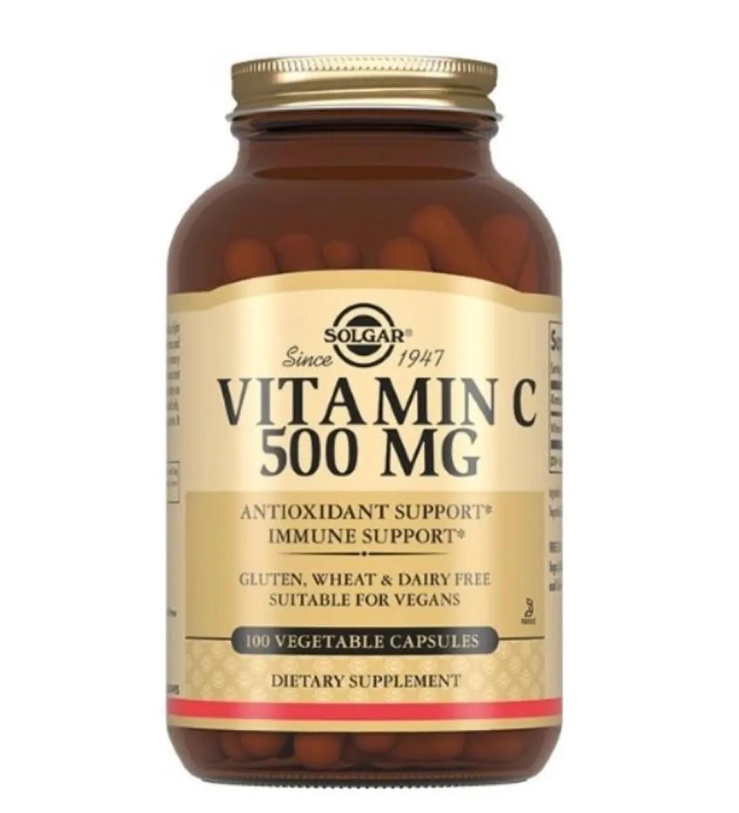 Solgar vitamin C 500 mg capsule n100