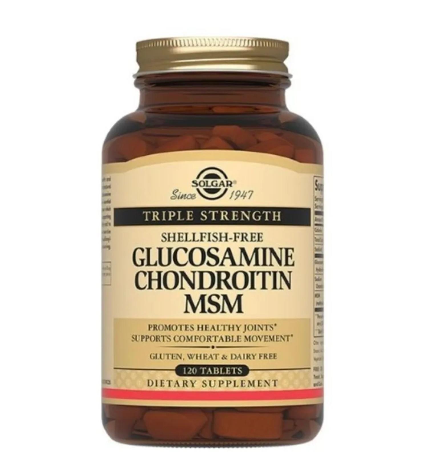 Solgar Complex Glucosamine and Chondroitin and MSM N120