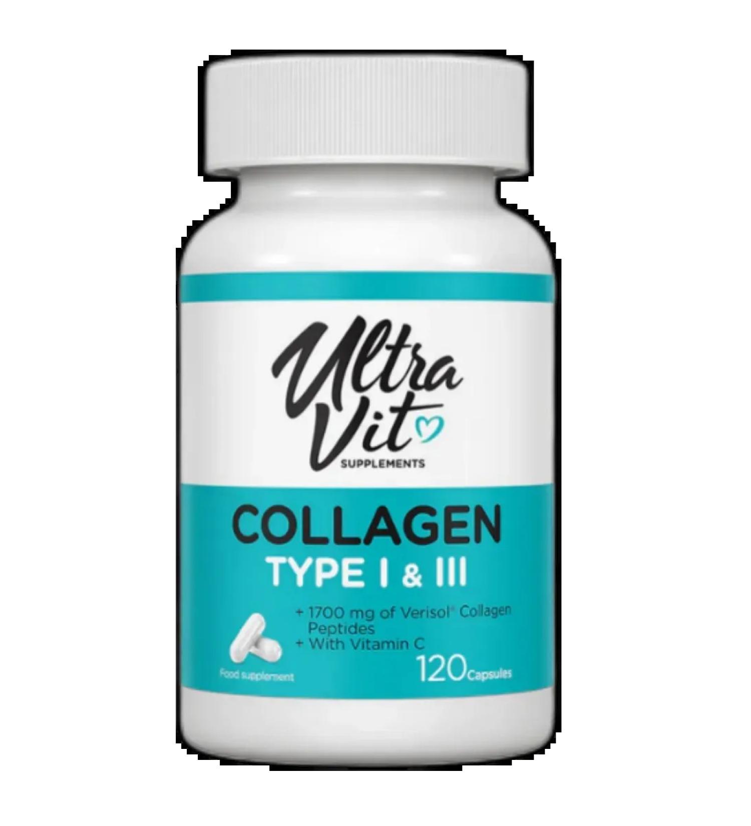 VPLAB Type I and III collagen and vitamin from 120 pcs - Buy Online on GoSupps.com