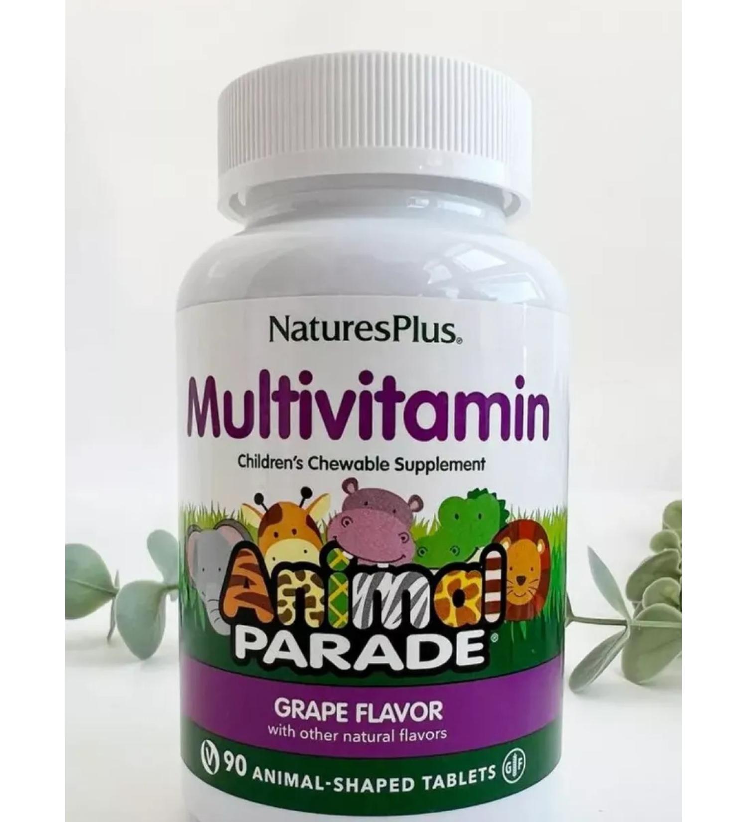 Animal Parade multivitamins for children grapes 90 tab