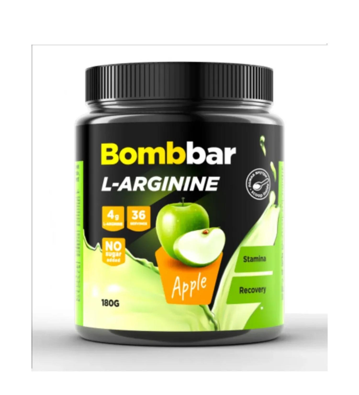 BombBar L-Arginine 180g apple - Buy Online on GoSupps.com