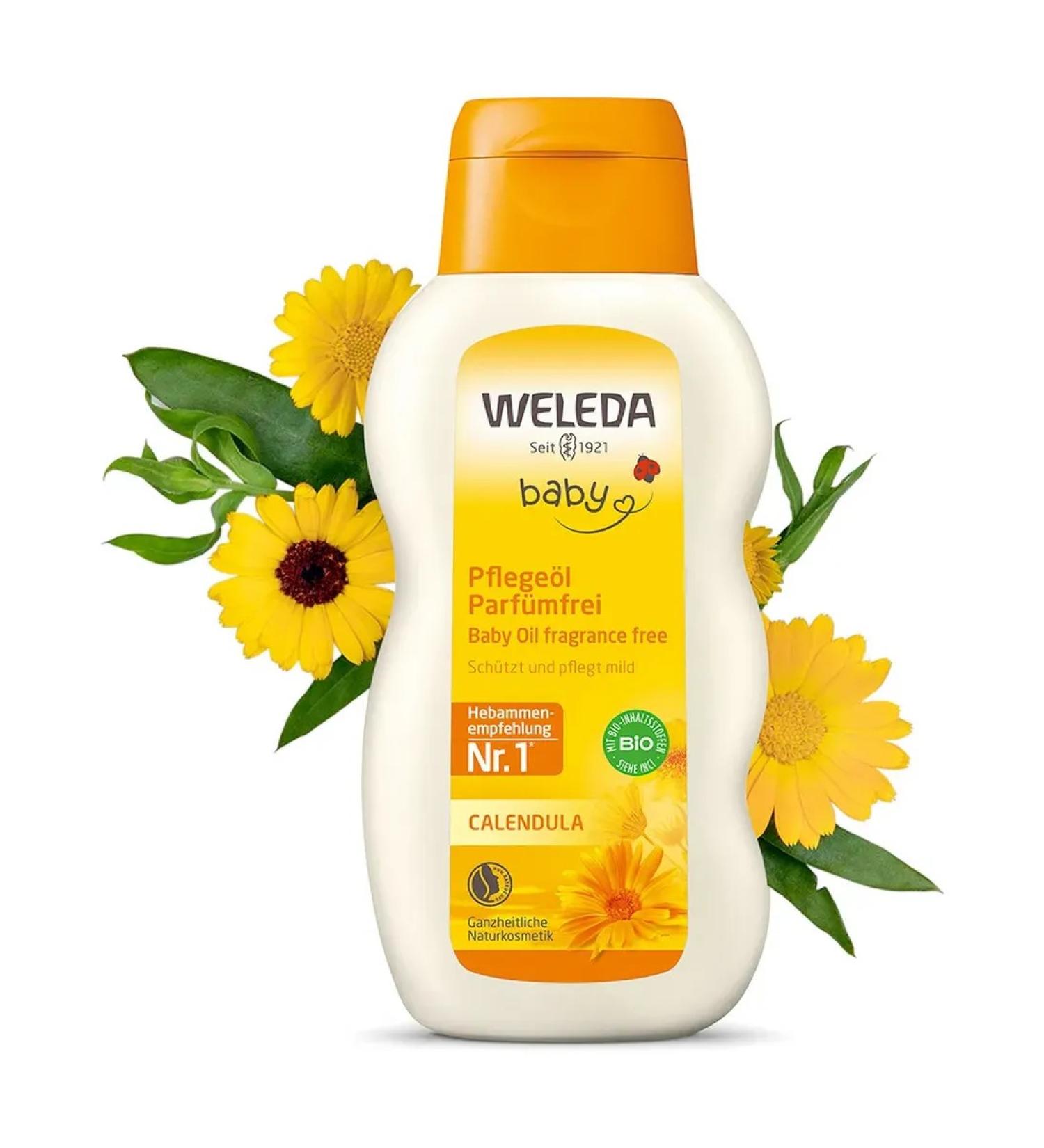 WELEDA Oil with calendula for babies without a smell of 200ml (8820)