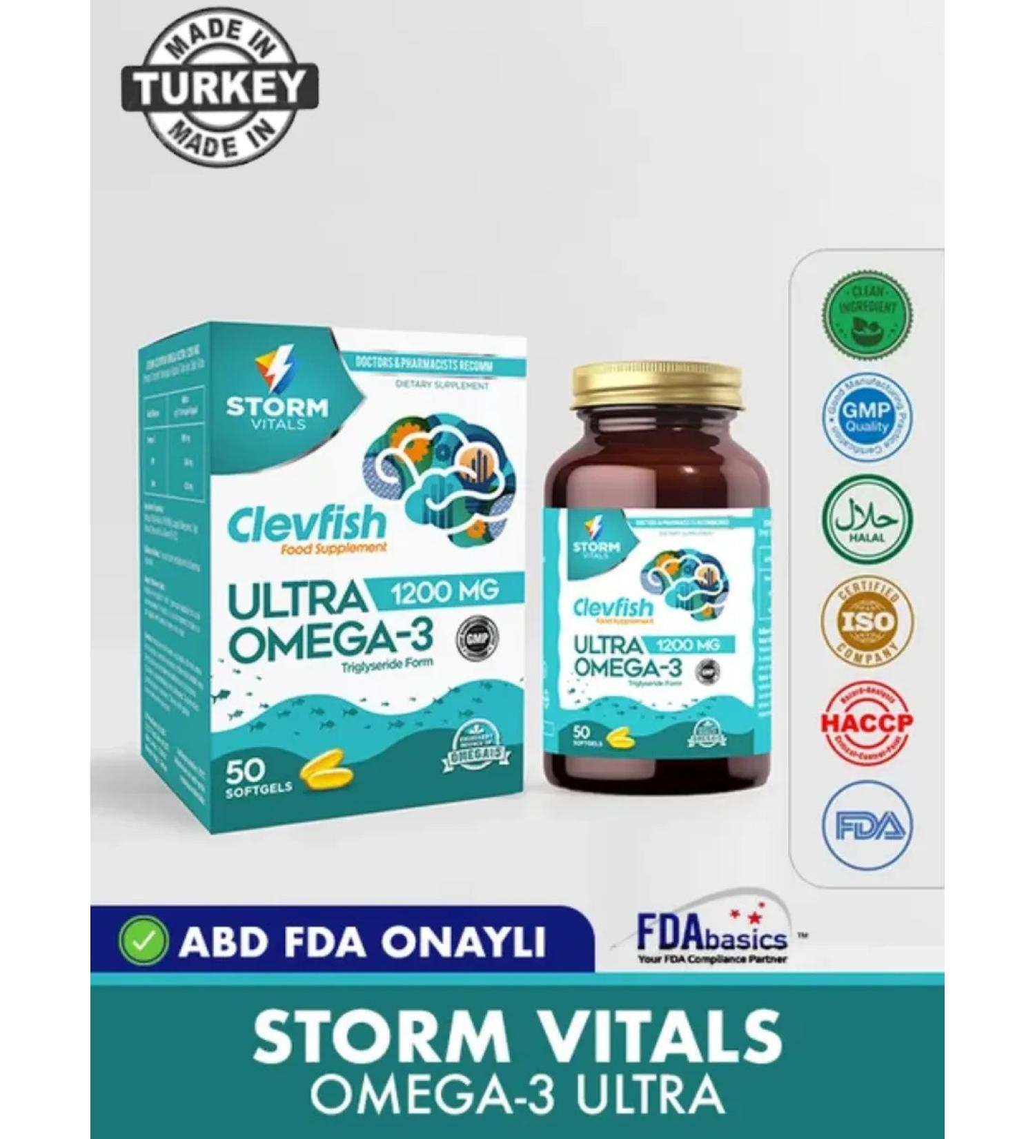 Omega-3 Vitamins Ultra 1200 Mg - Buy Online on GoSupps.com