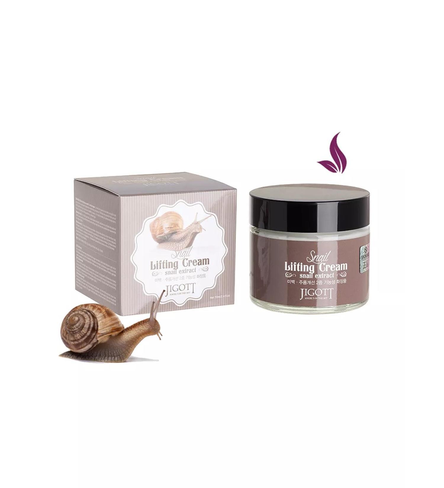 Jigott Facial cream Snail Snail Lifting 70 ml - Buy Online on GoSupps.com