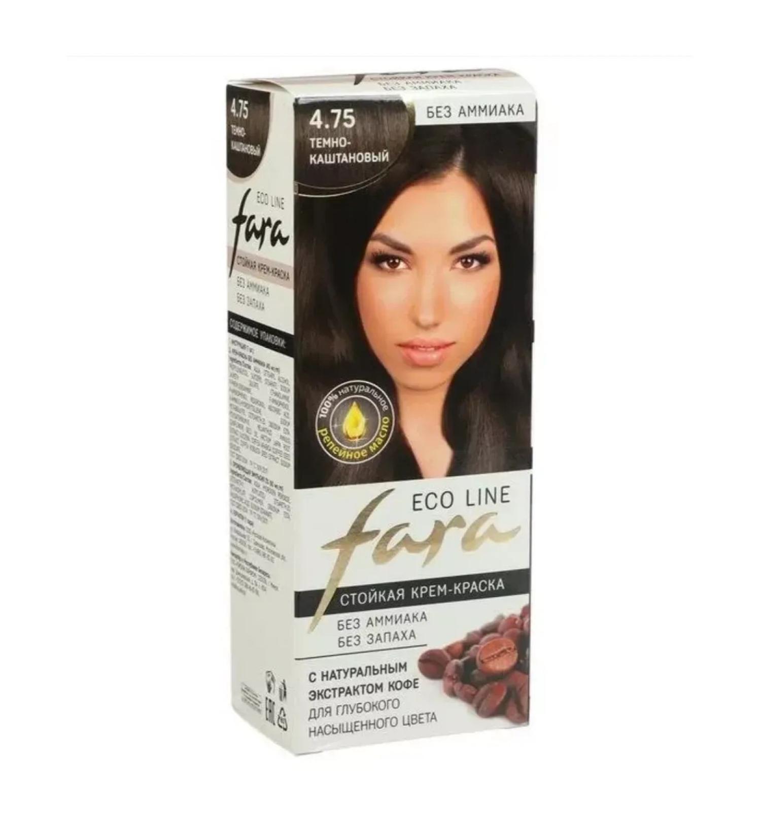 FARA Hair dye Eco Line 4.75 Dark Kaznetan 125 g