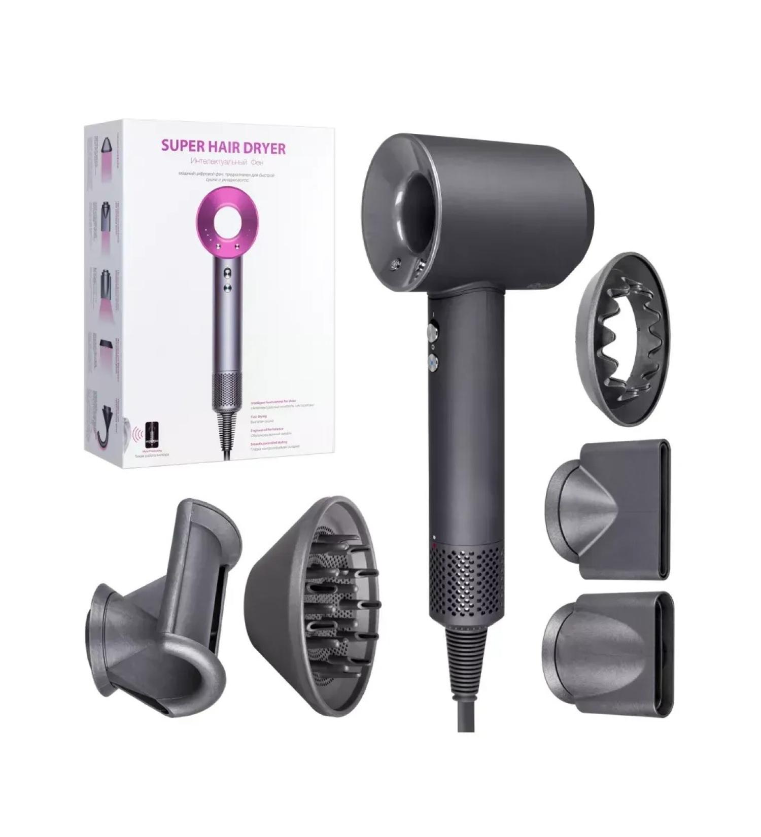 Super Hairdryer Feng set with ionization (6 in 1) 3M