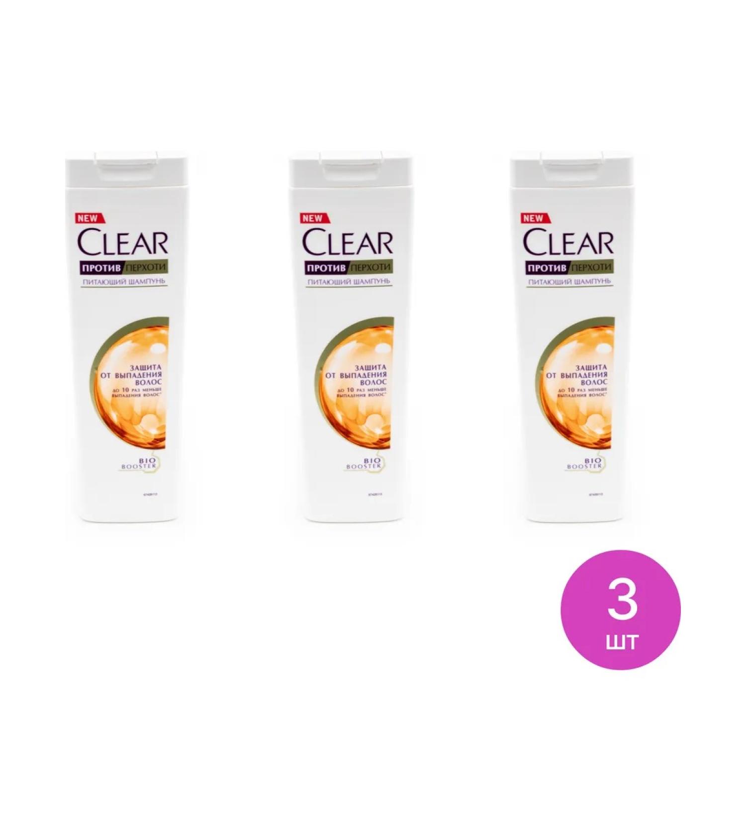 Clear shampoo for hair feminine against dandruff 400ml 3 pcs - Buy Online on GoSupps.com